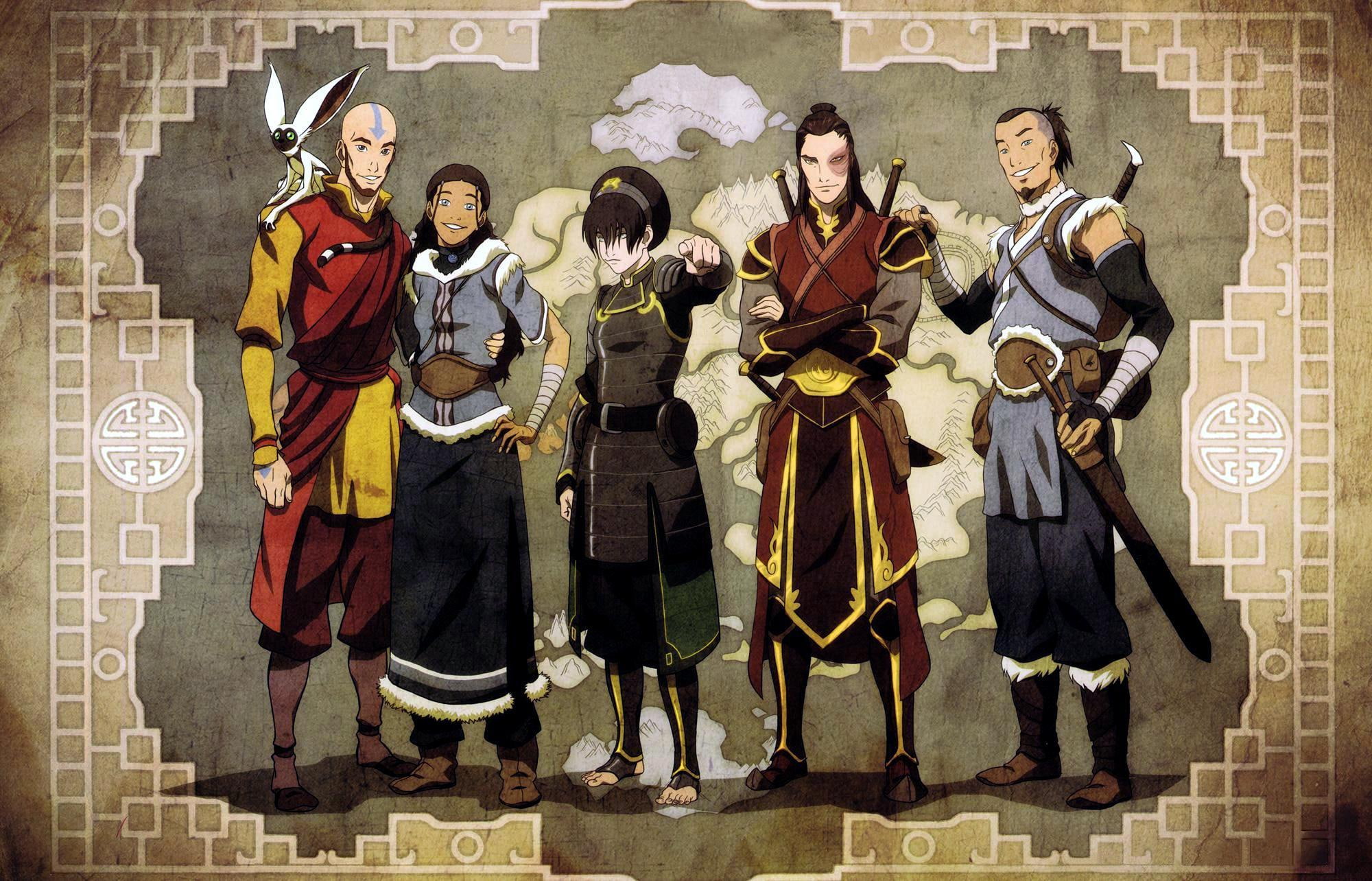 Toph, Juice, Qatar, friends, Zuko, 1080P, Momo, Aang, Avatar, map, The Legend of Korra, HD Wallpaper
