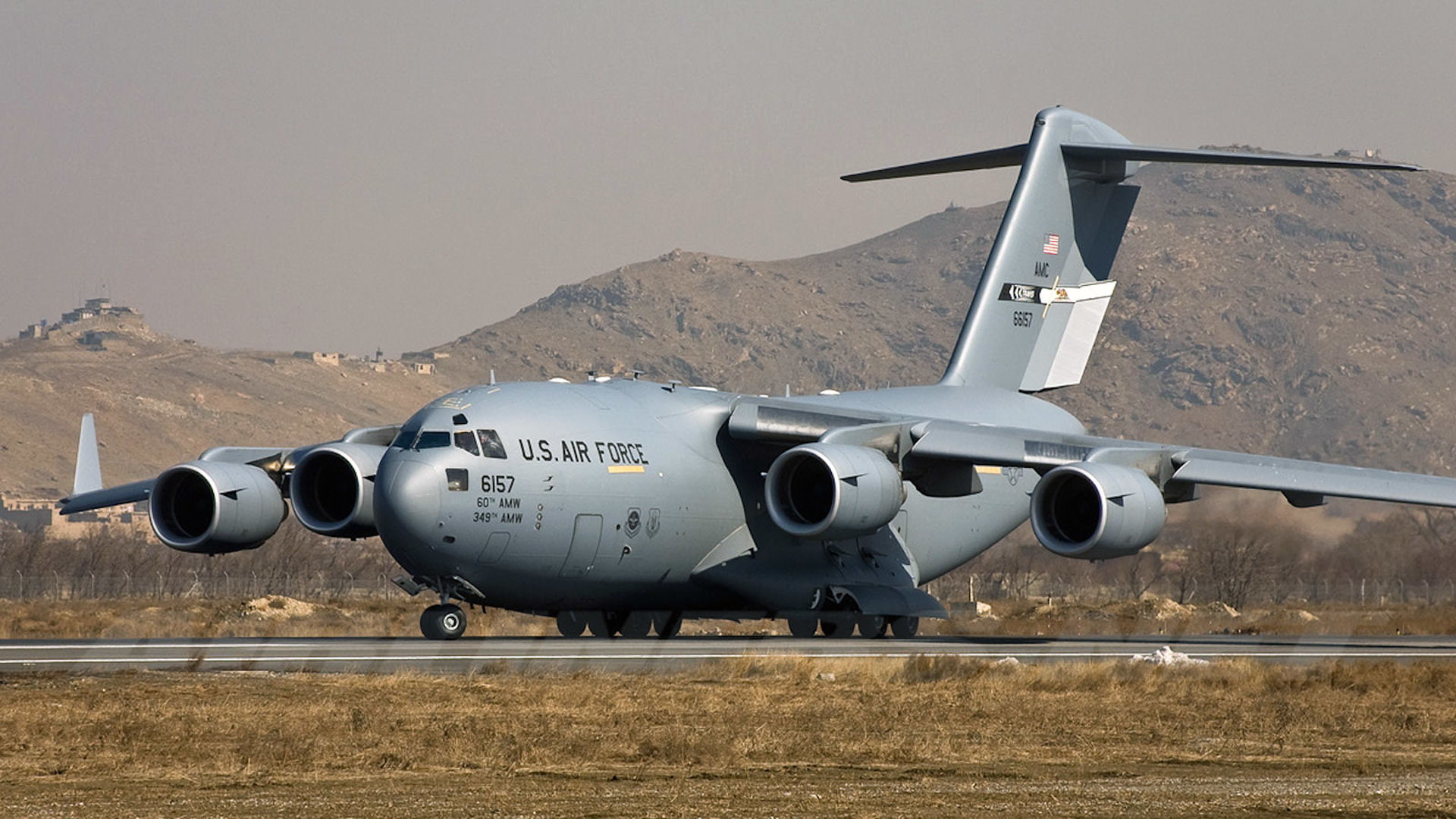 Globemaster III, American strategic military transport aircraft, C-17, UNITED STATES AIR FORCE, Boeing, 1080P, HD Wallpaper