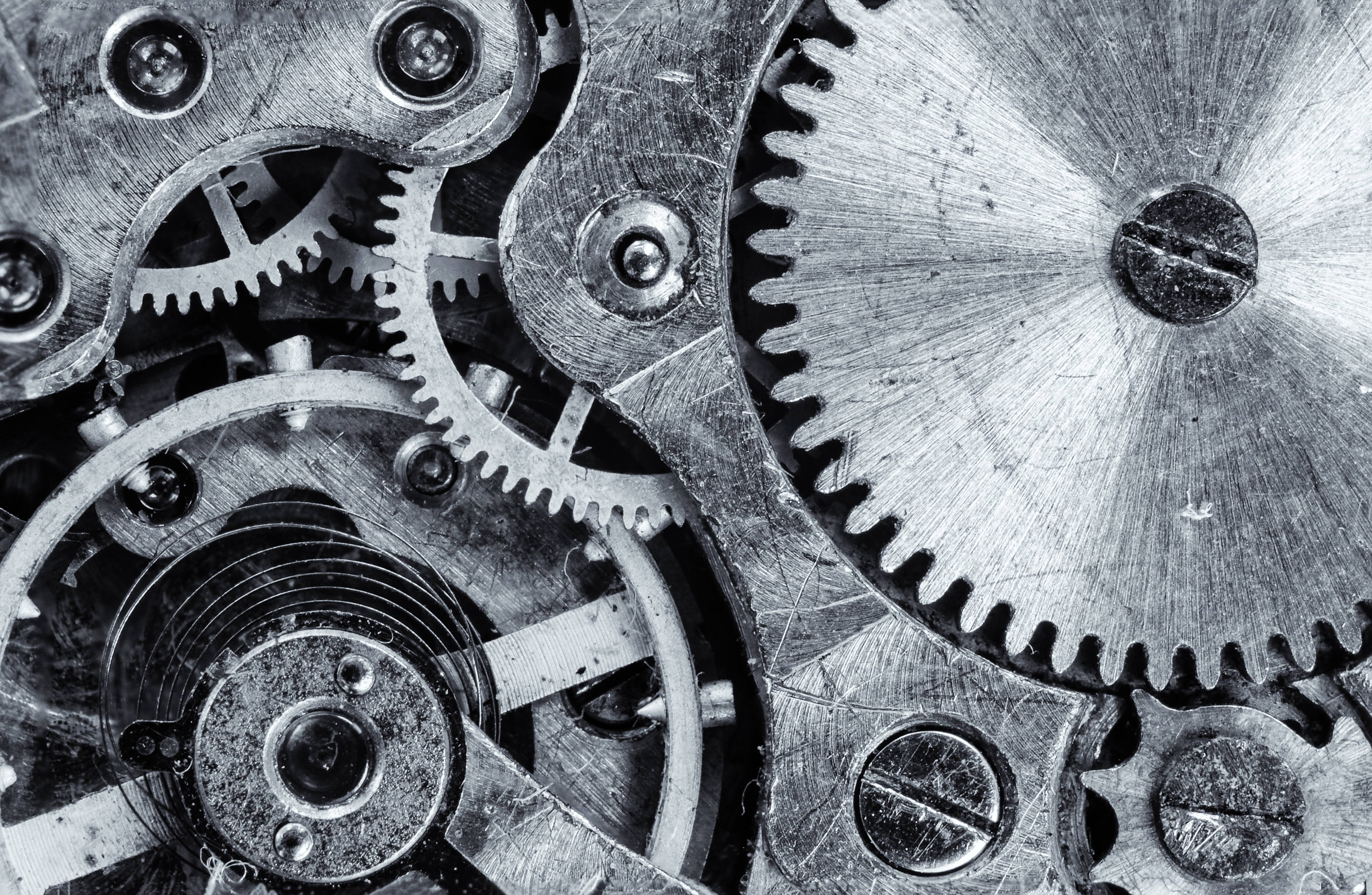 clockworks, 5K, pattern, cooperation, close-up, indoors, technology, time, coordination, backgrounds, machinery, equipment, metal, macro, engine, pocket watch, HD Wallpaper