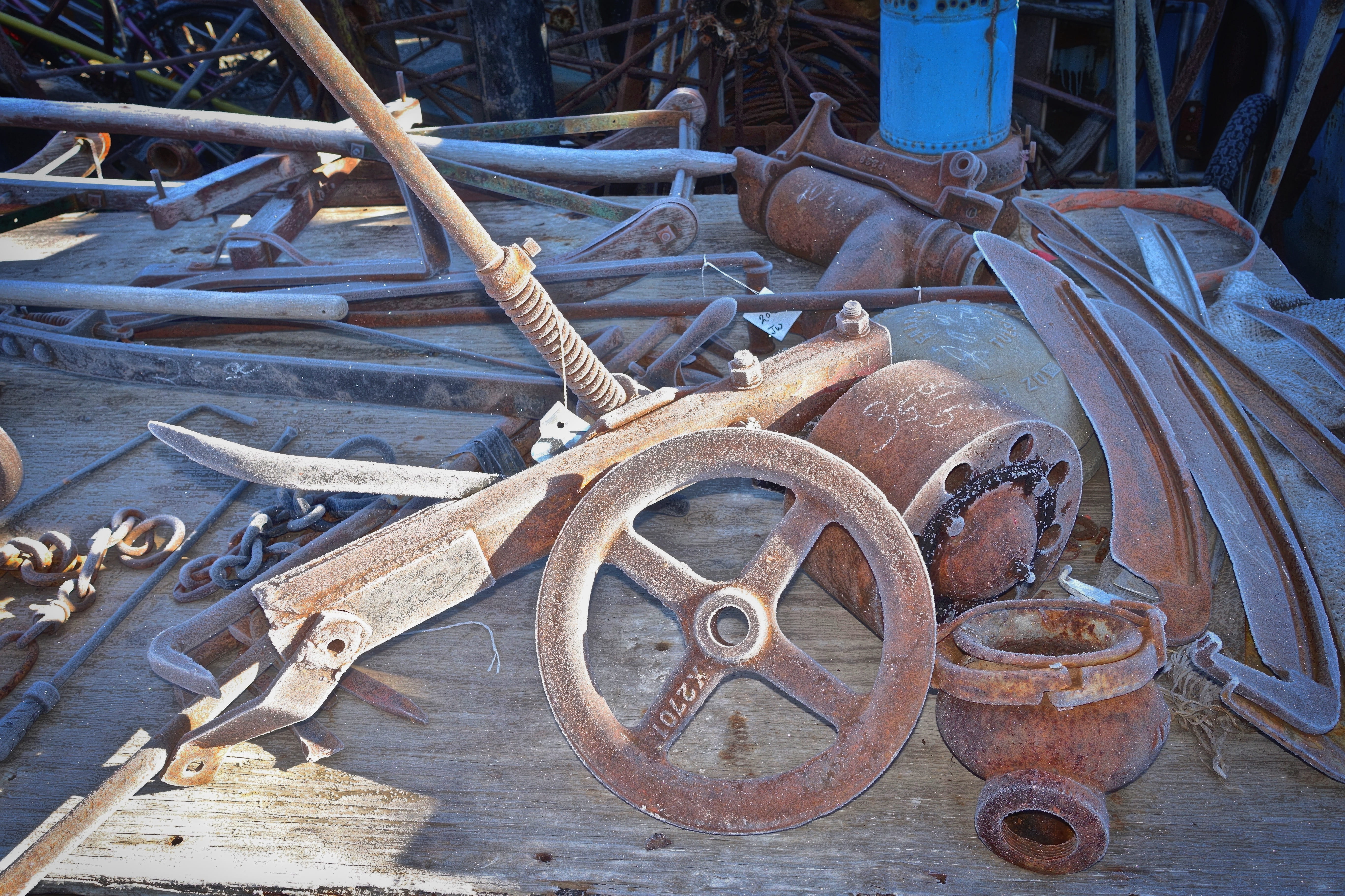 machinery, gear, Vintage, old, day, 5K, steel, steampunk, abandoned, equipment, Metal, mode of transportation, damaged, engineering, industrial, rusty, HD Wallpaper