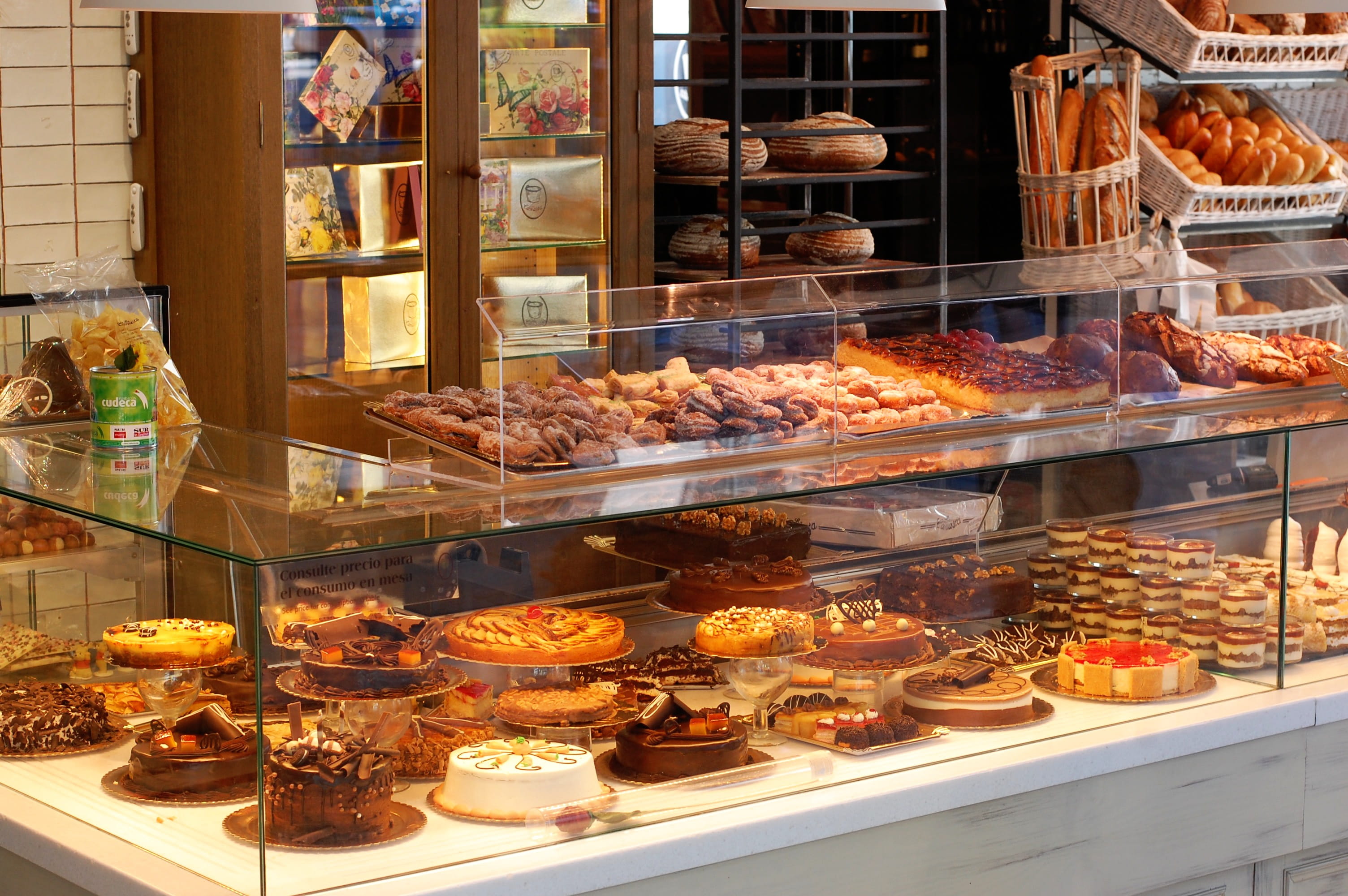 baked, consumerism, no people, glass - material, choice, indulgence, display cabinet, freshness, transparent, glass, pastry, andalusia, window, obrador, HD Wallpaper
