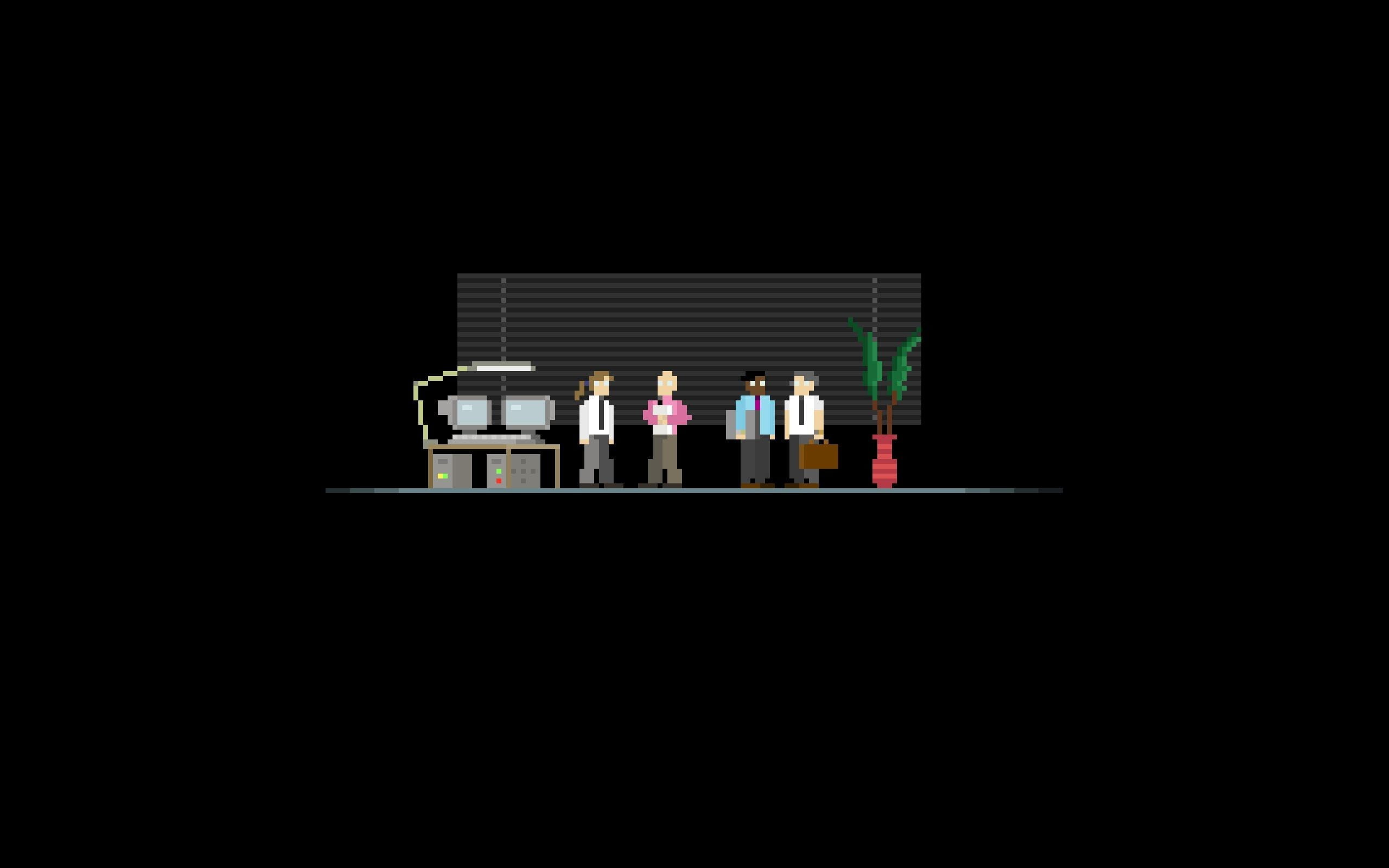 in a row, indoors, black background, studio shot, 8-bit, bottle, variation, pixel art, illuminated, large group of objects, lego, still life, HD Wallpaper