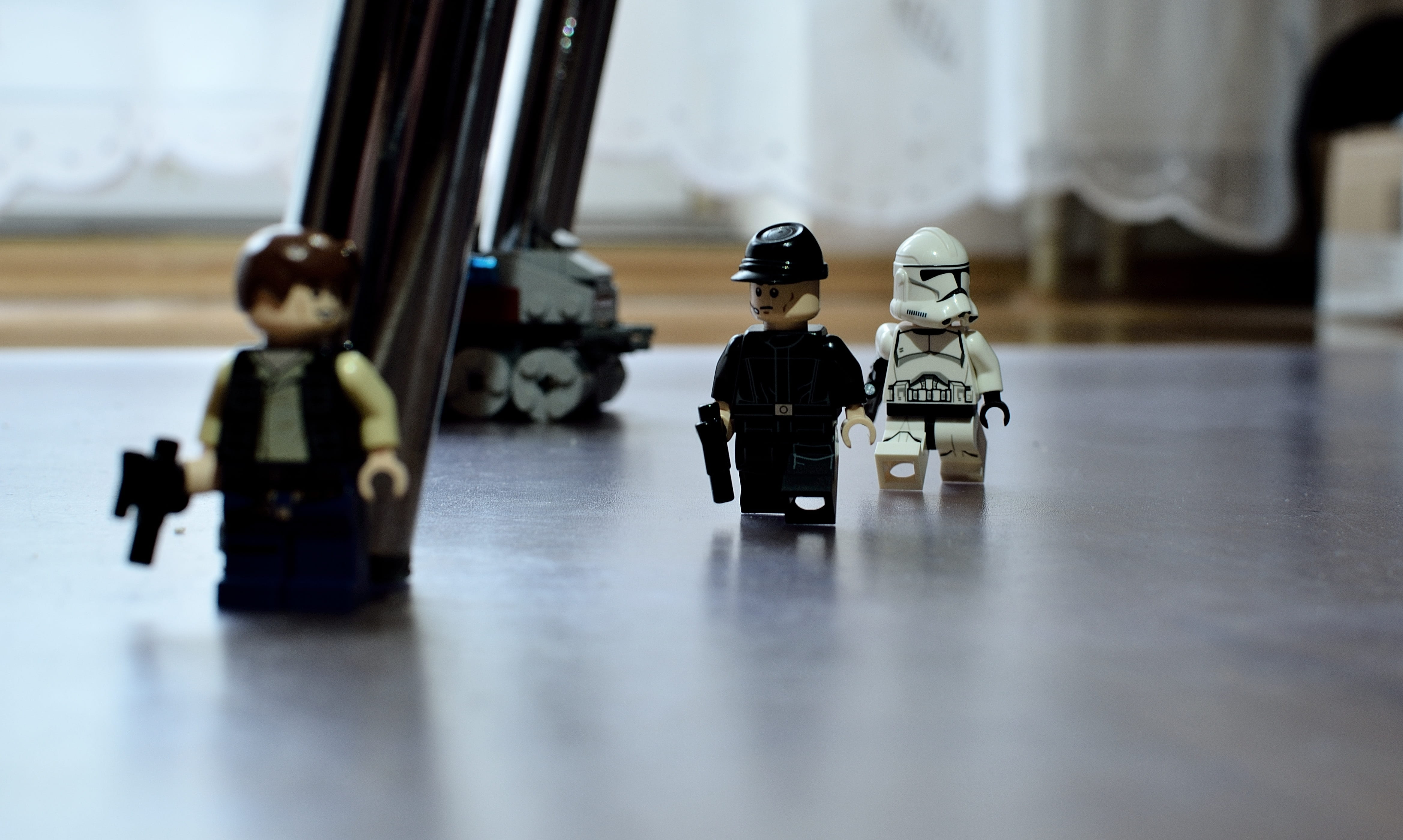 military, day, selective focus, male likeness, movie, close-up, focus, table, star wars, flooring, figurine, character, representation, two objects, lego, HD Wallpaper