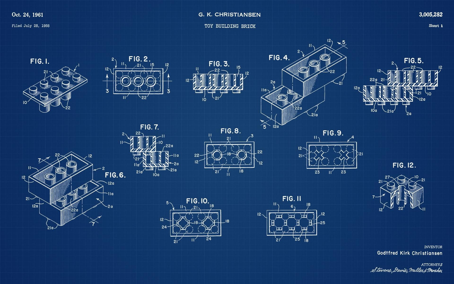 numbers, infographics, toys, LEGO, 3D, technology, bricks, geometry, square, blue background, 1080P, sketches, Danish, HD Wallpaper