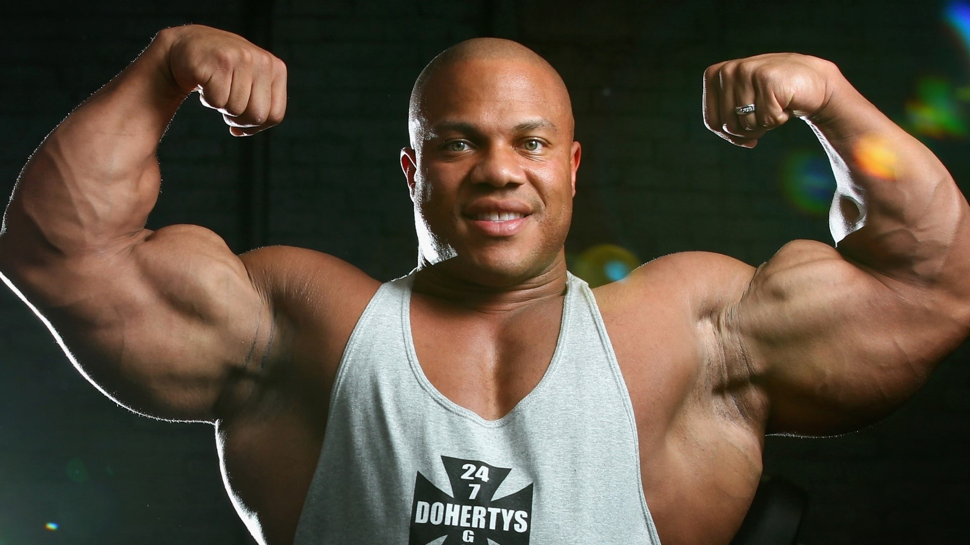 one person, looking at camera, sports training, Champion, bicep, Athlete, lifestyles, weight training, human body part, limb, human arm, arms raised, Bodybuilder, HD Wallpaper