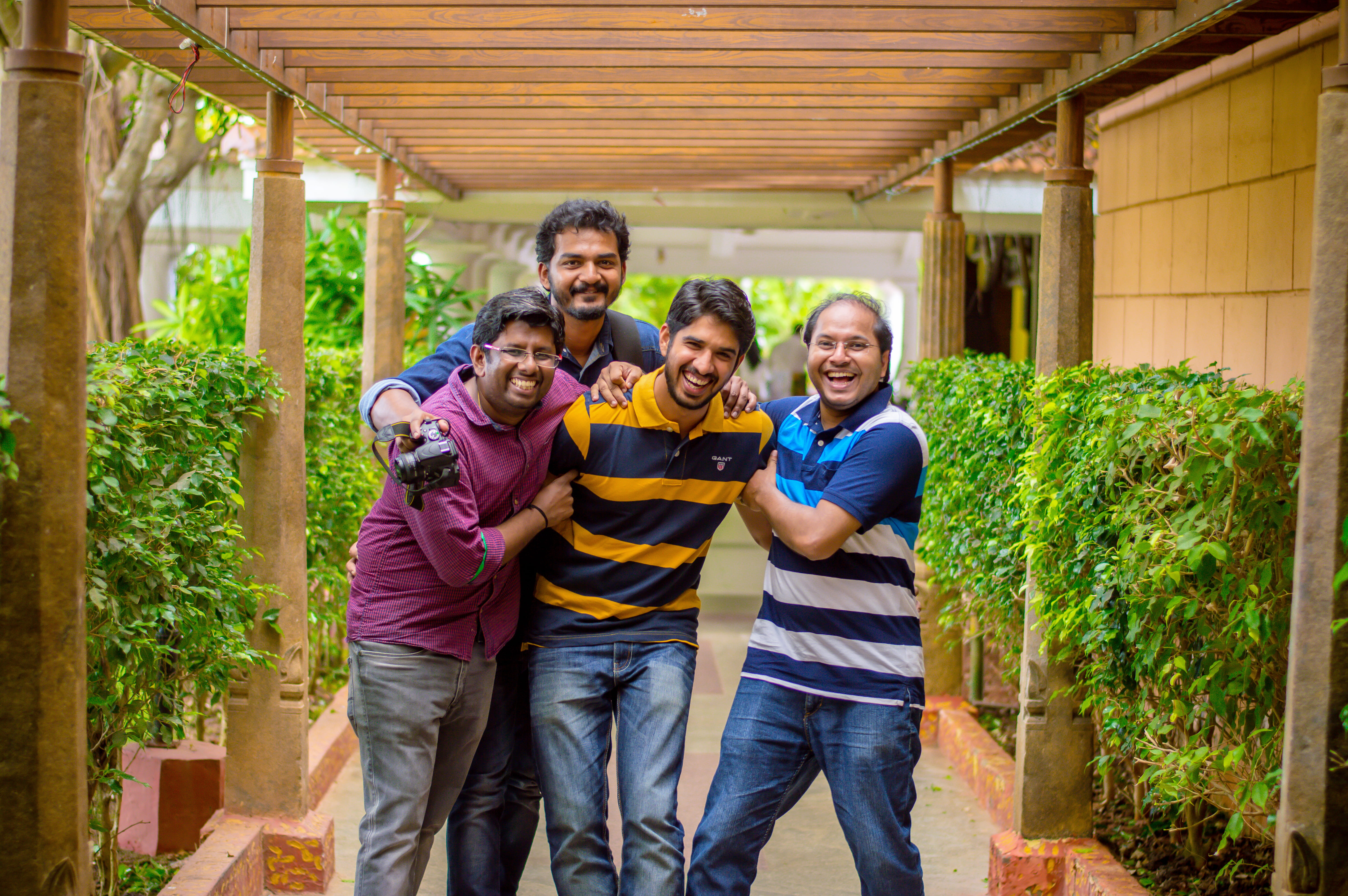 portrait, one team, vibes, happy team, friendship, positive vibes, smiling, bonding, emotion, casual clothing, mature adult, india, 5K, mature men, child, HD Wallpaper