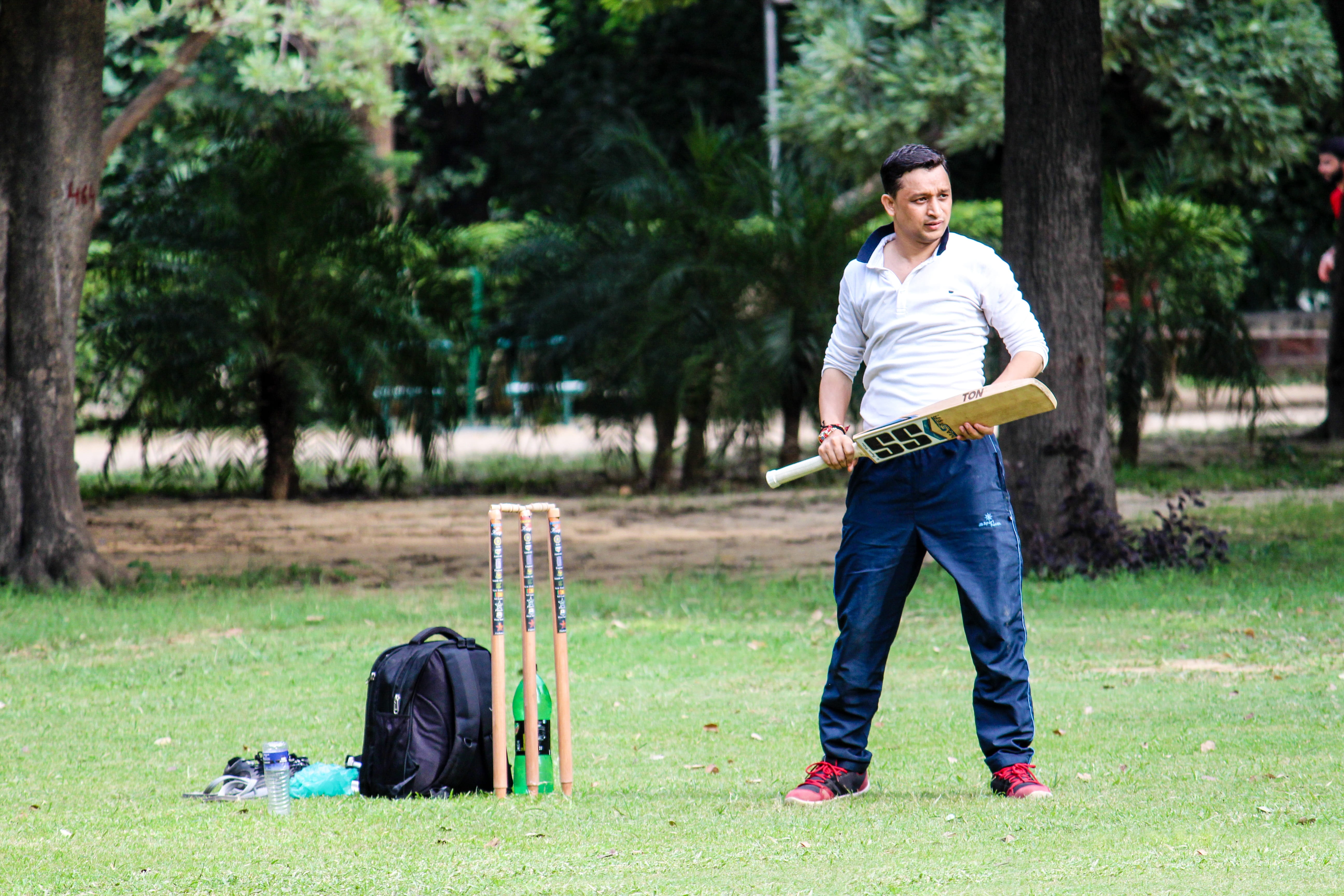 portrait, plant, emotion, grass, young adult, 5K, lifestyles, nature, happiness, full length, males, employee, one person, cricket, men, outdoors, leisure activity, HD Wallpaper