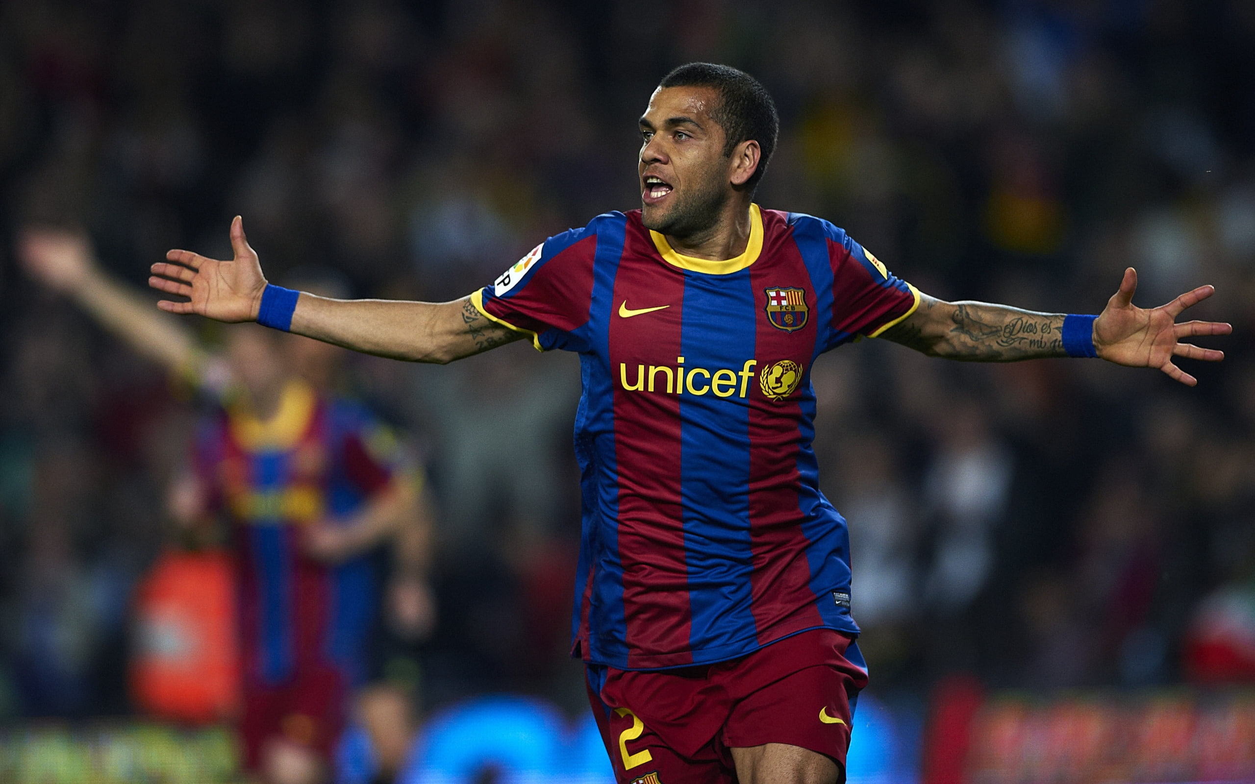 s, jersey, unicef, t, red, 2K, blue, nike, alves, barselona, dani, brasil, men, shirt, football, sport, HD Wallpaper