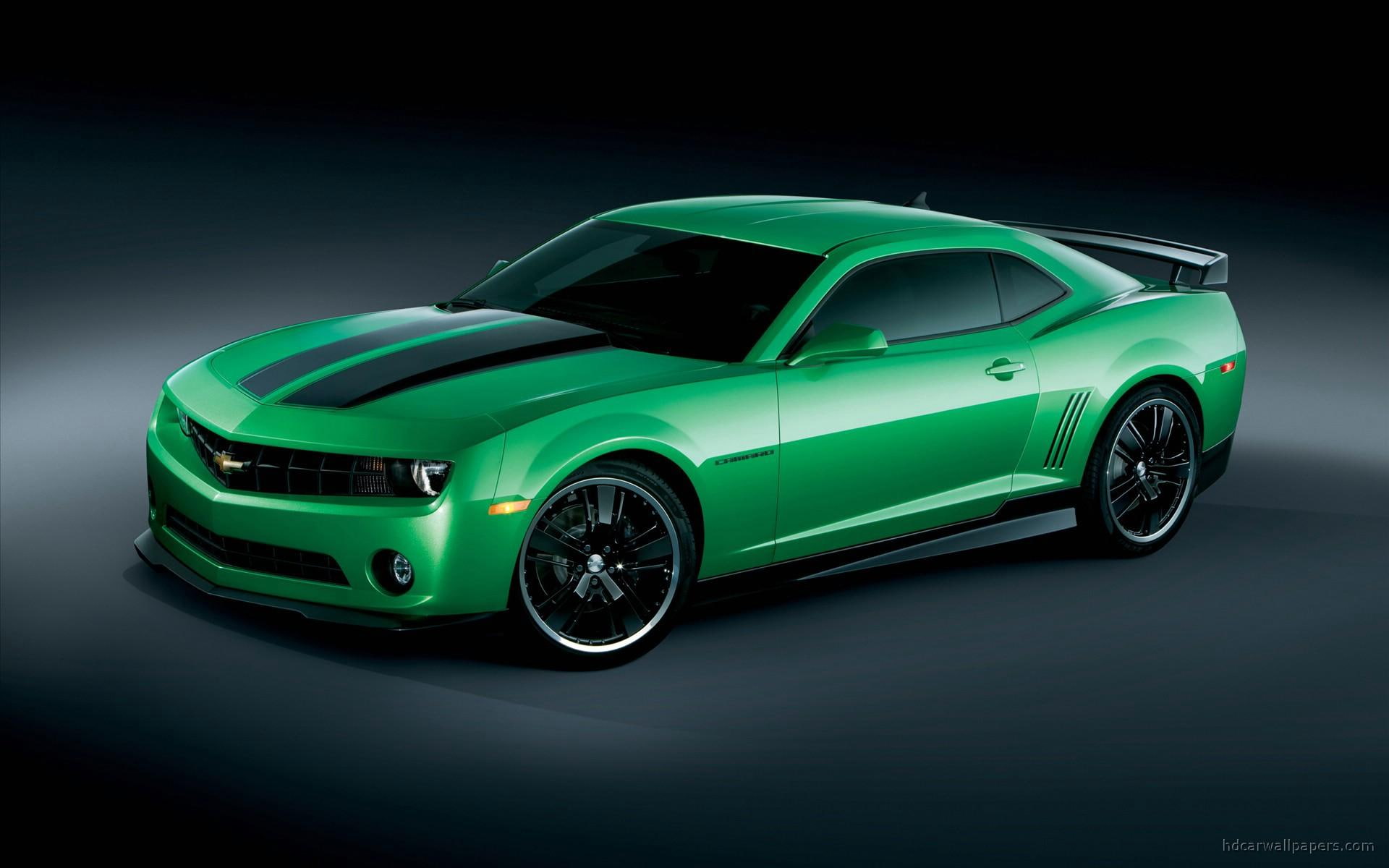 chevrolet, synergy, camaro, 1080P, green, HD Wallpaper
