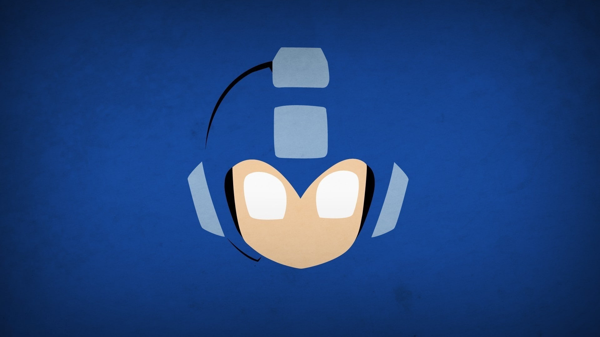 Capcom, simple background, superhero, Blo0p, video games, Mega Man, 1080P, minimalism, HD Wallpaper