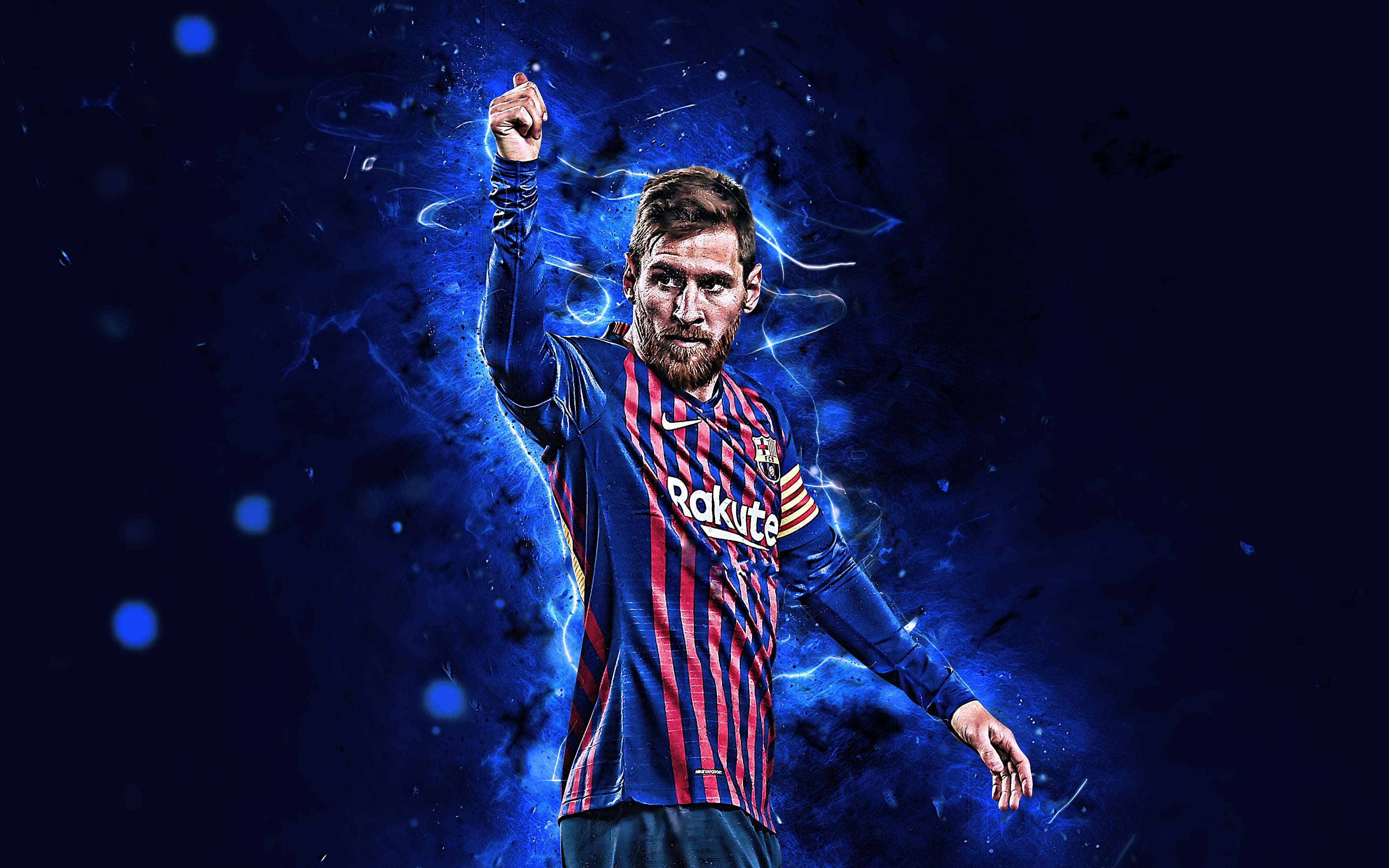 Soccer, Argentinian, FC Barcelona, 4K, Lionel Messi, HD Wallpaper