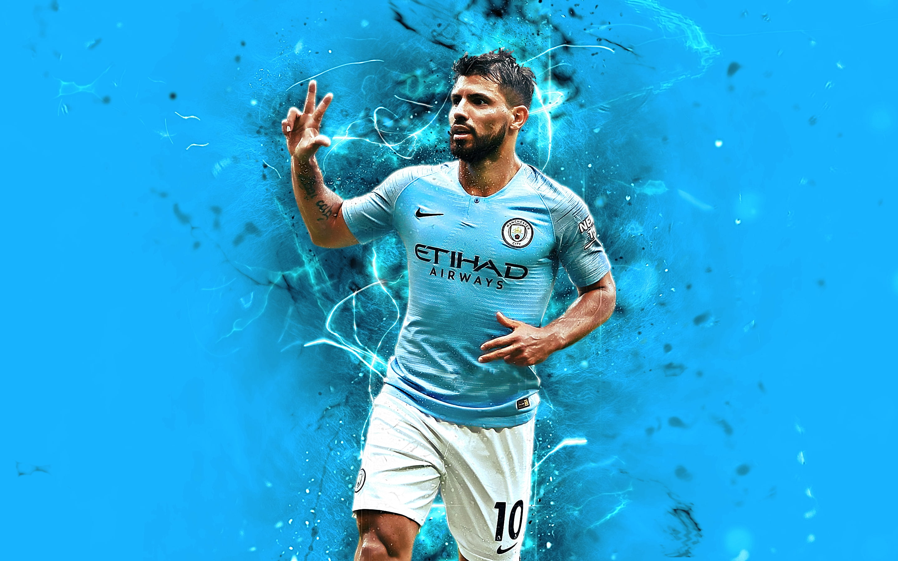 2K, Soccer, Sergio Agüero, Manchester City F.C., Argentinian, HD Wallpaper