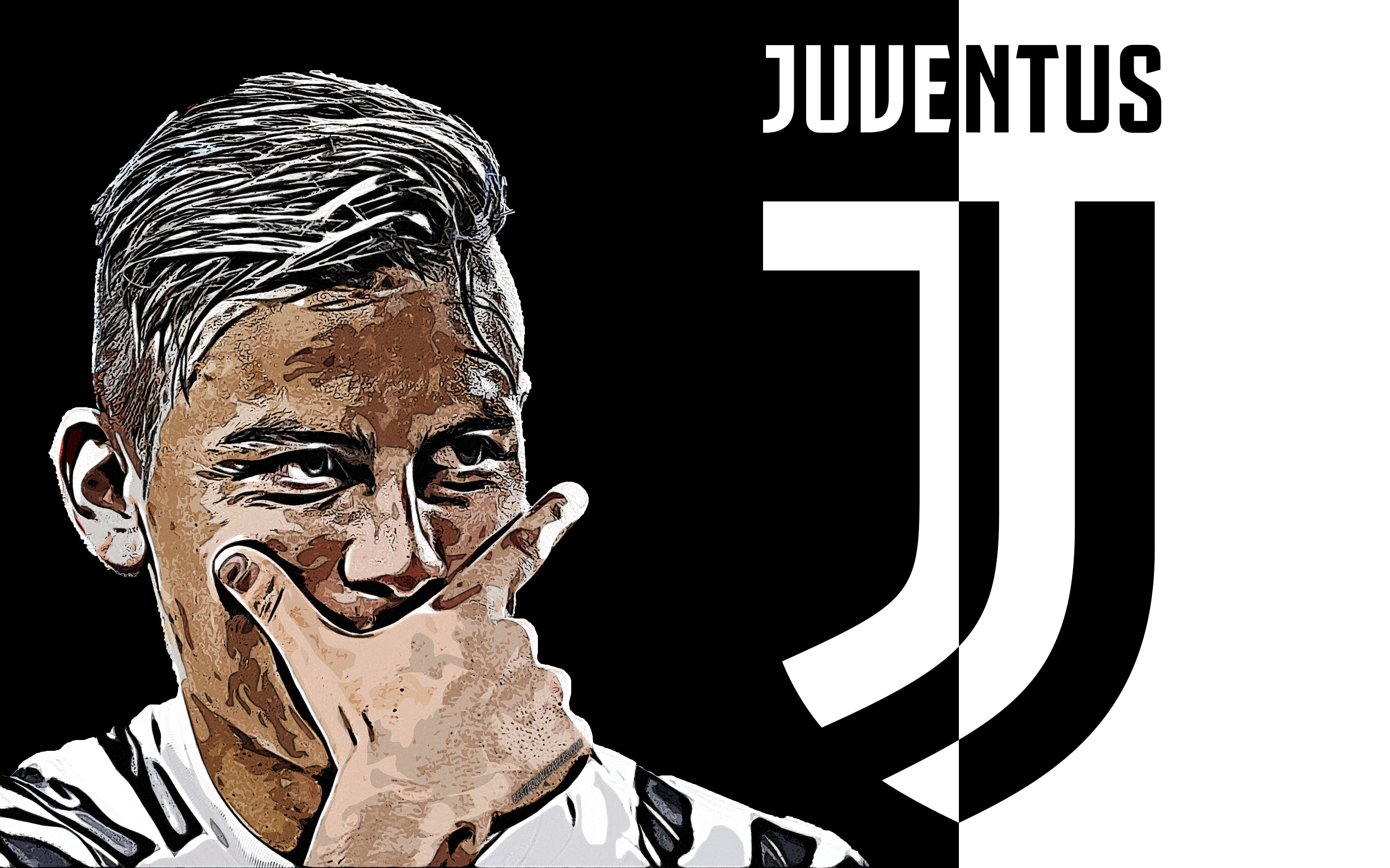 Juventus F.C., 4K, Paulo Dybala, Argentinian, Soccer, HD Wallpaper