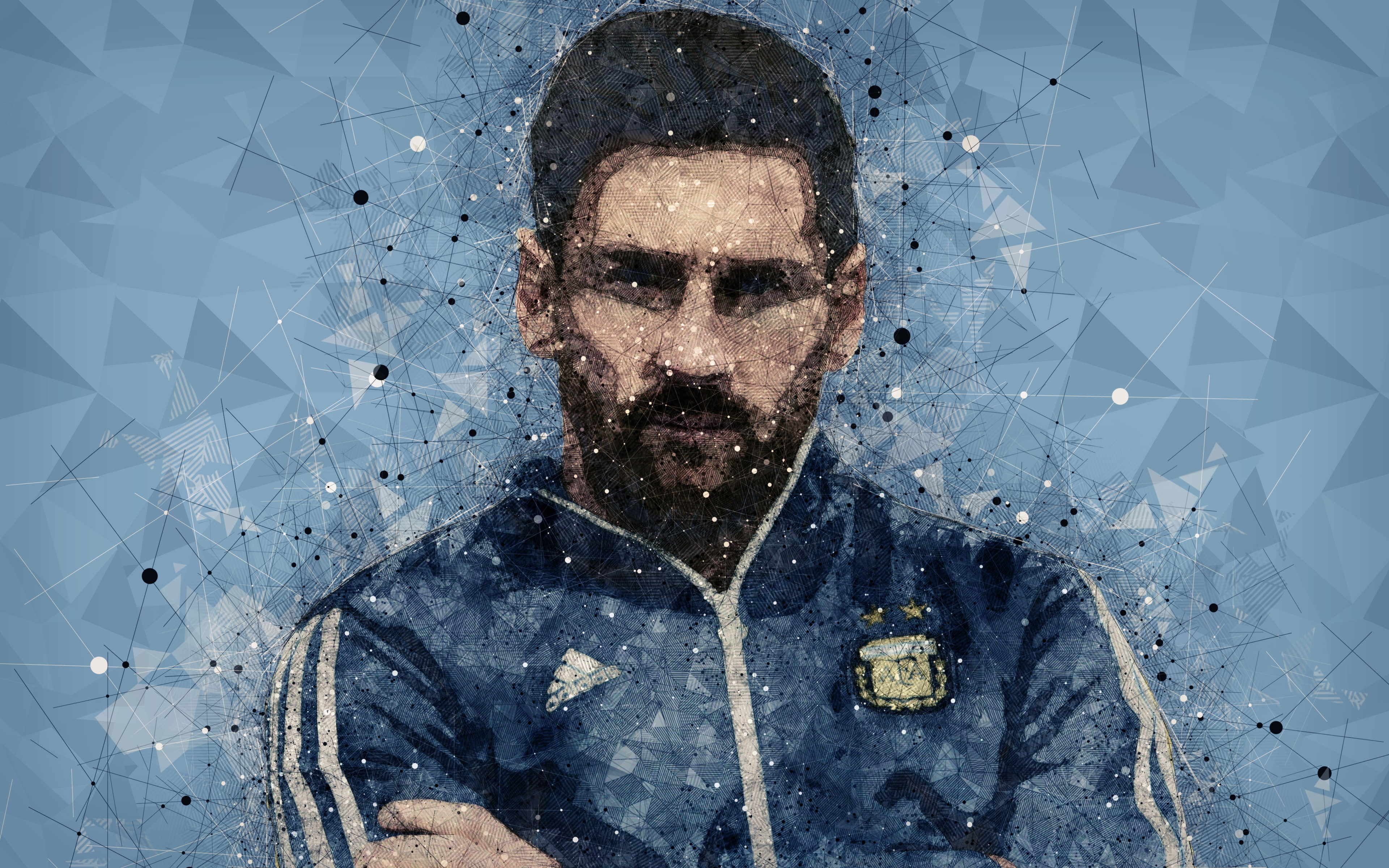 Argentinian, 4K, Lionel Messi, Soccer, HD Wallpaper