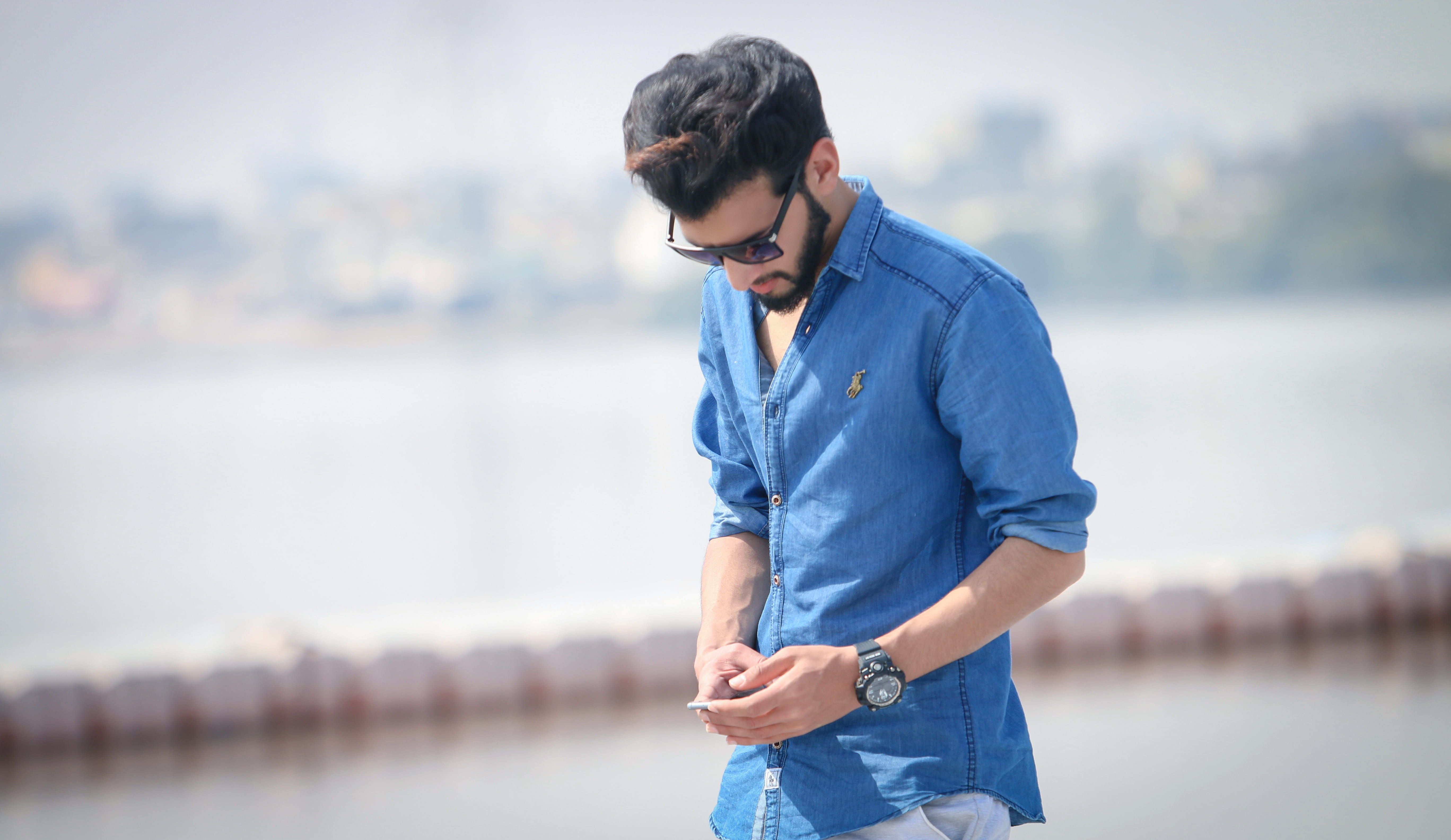 focus on foreground, male model, outside, nationality, looking, one person, young men, casual clothing, pakistan, day, men, leisure activity, young, adult, HD Wallpaper