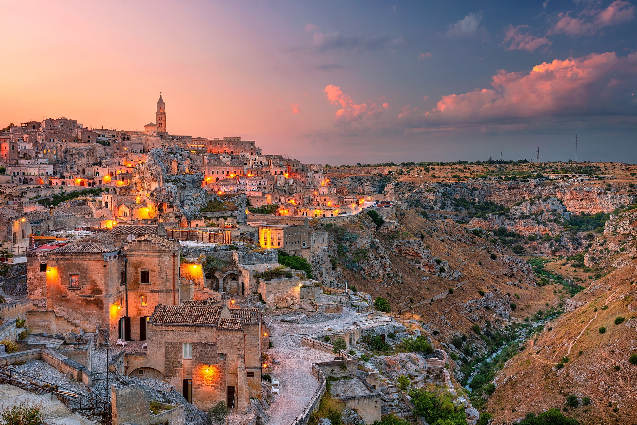 building, Basilicata, 1080P, Mater, Italy, home, Matera, HD Wallpaper