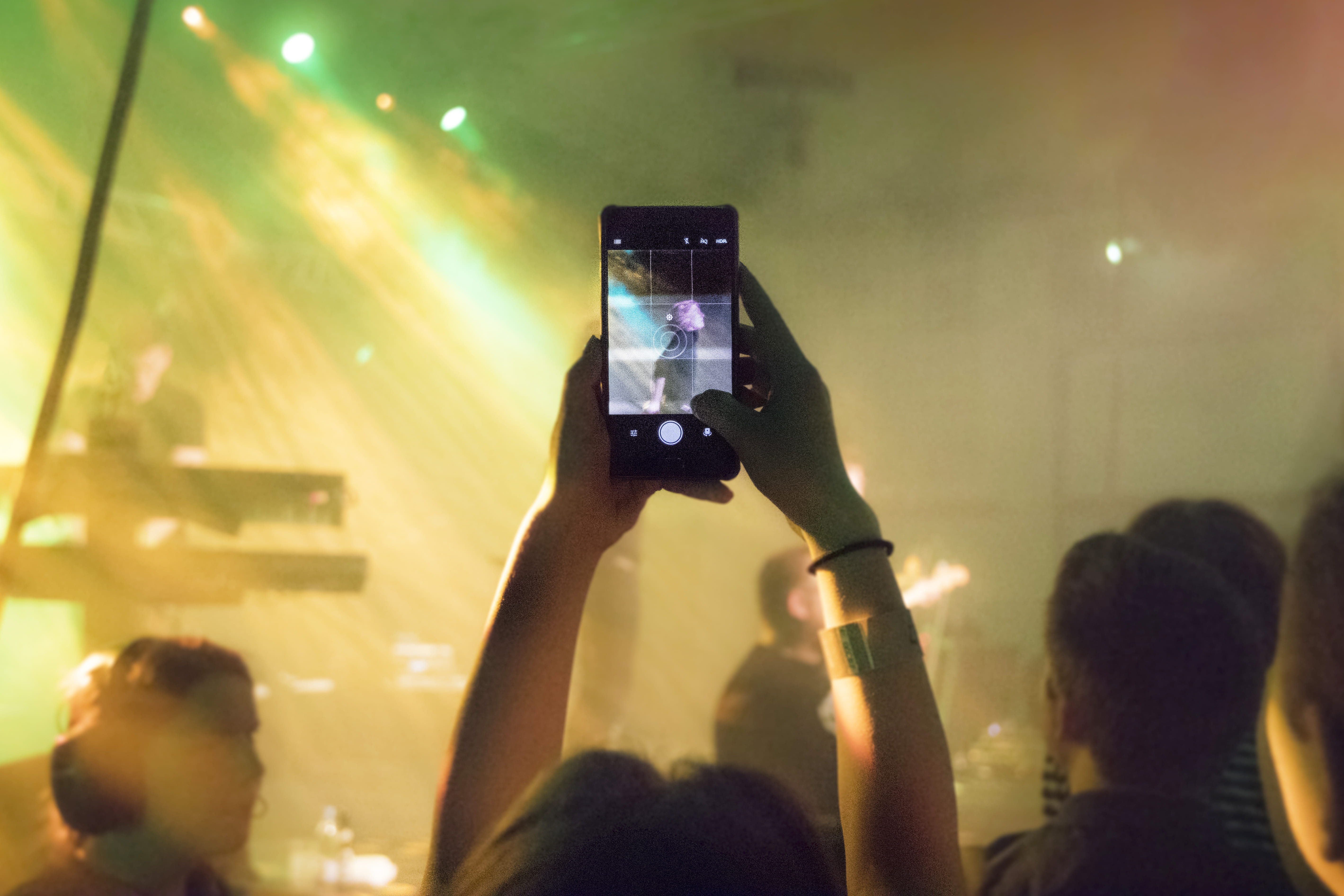 festival, male artist, positive emotion, performance, 5K, group of people, nightlife, photographing, stage, illuminated, colourful, night, concert, playing, HD Wallpaper