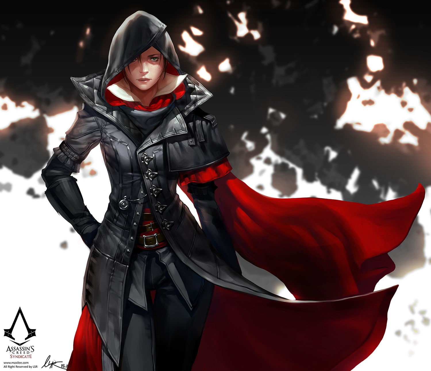 standing, clothing, mystery, real people, red, adult, front view, one person, black color, holding, lifestyles, night, hood - clothing, nature, white color, HD Wallpaper