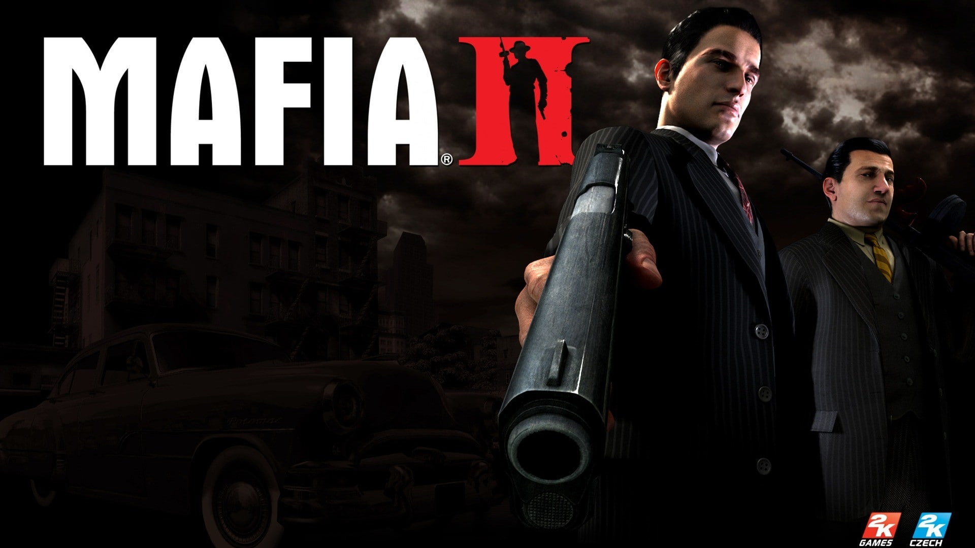 mafia, pistol, 1080P, suit, HD Wallpaper