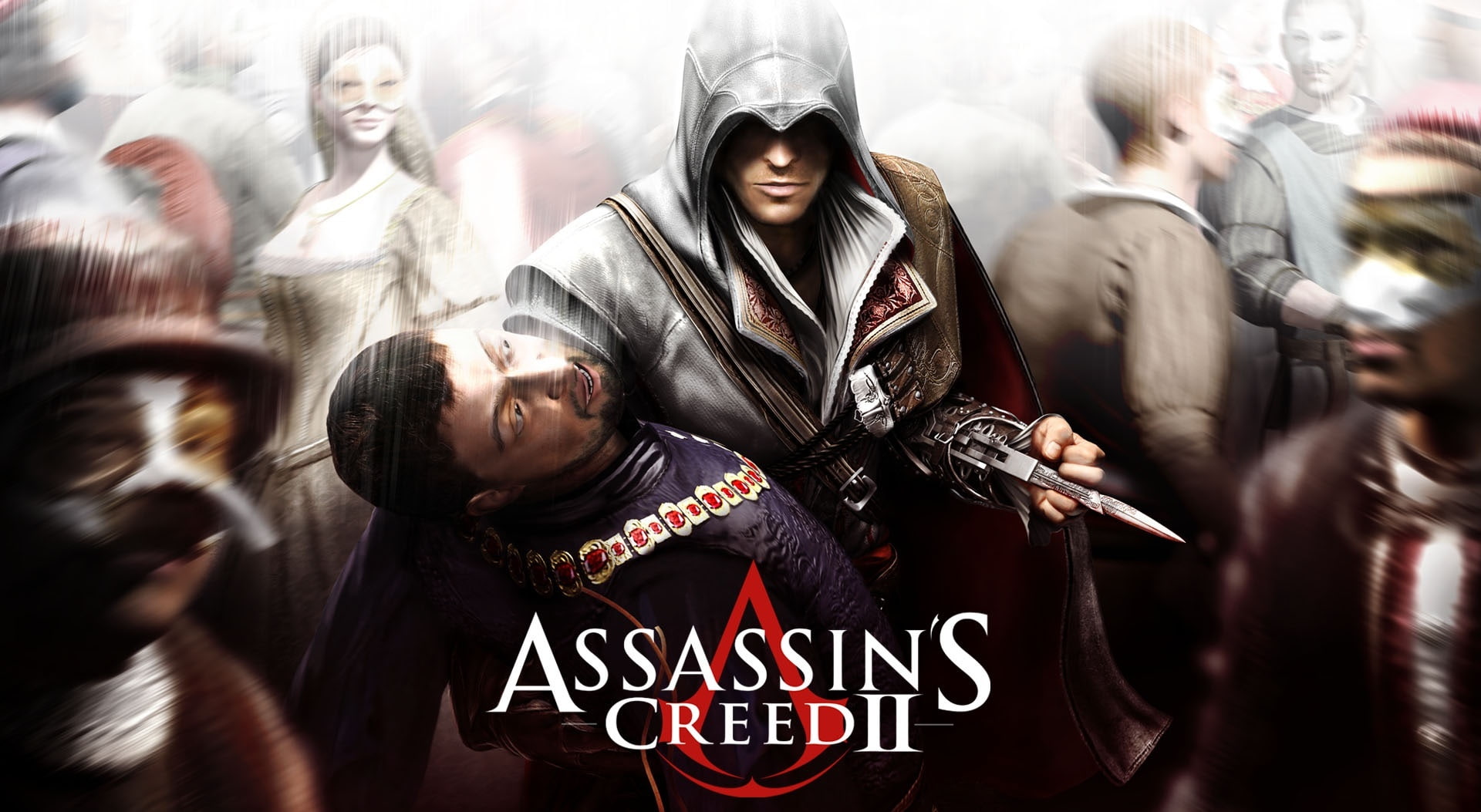Assassins Creed, cover, protest, day, assassins creed 2, waist up, arts culture and entertainment, portrait, women, creed, hood - clothing, real people, HD Wallpaper