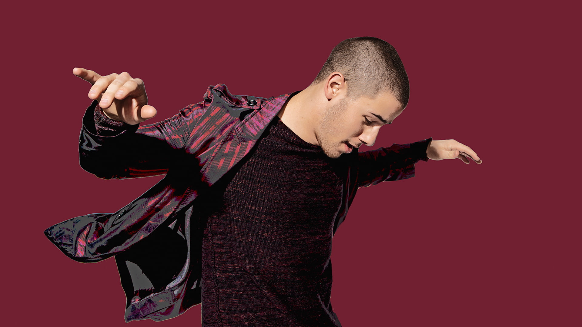 shirt, Nick Jonas, photographer, t-shirt, Mary Ellen Matthews, for the program, photoshop, pose, photoshoot, Saturday Night Live, 1080P, actor, background, HD Wallpaper