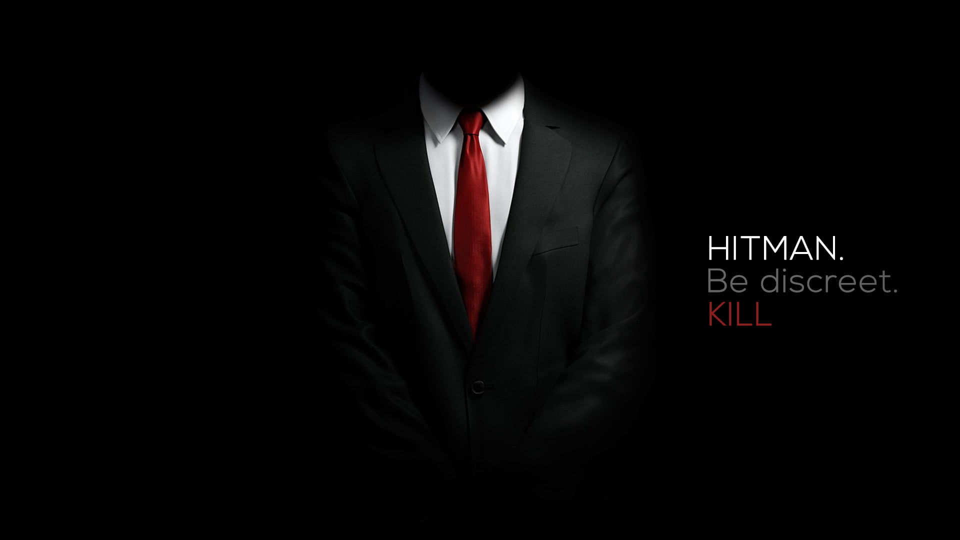 creativity, business, computer, no people, sign, indoors, occupation, front view, close-up, cut out, copy space, Hitman, dark, studio shot, suit, HD Wallpaper