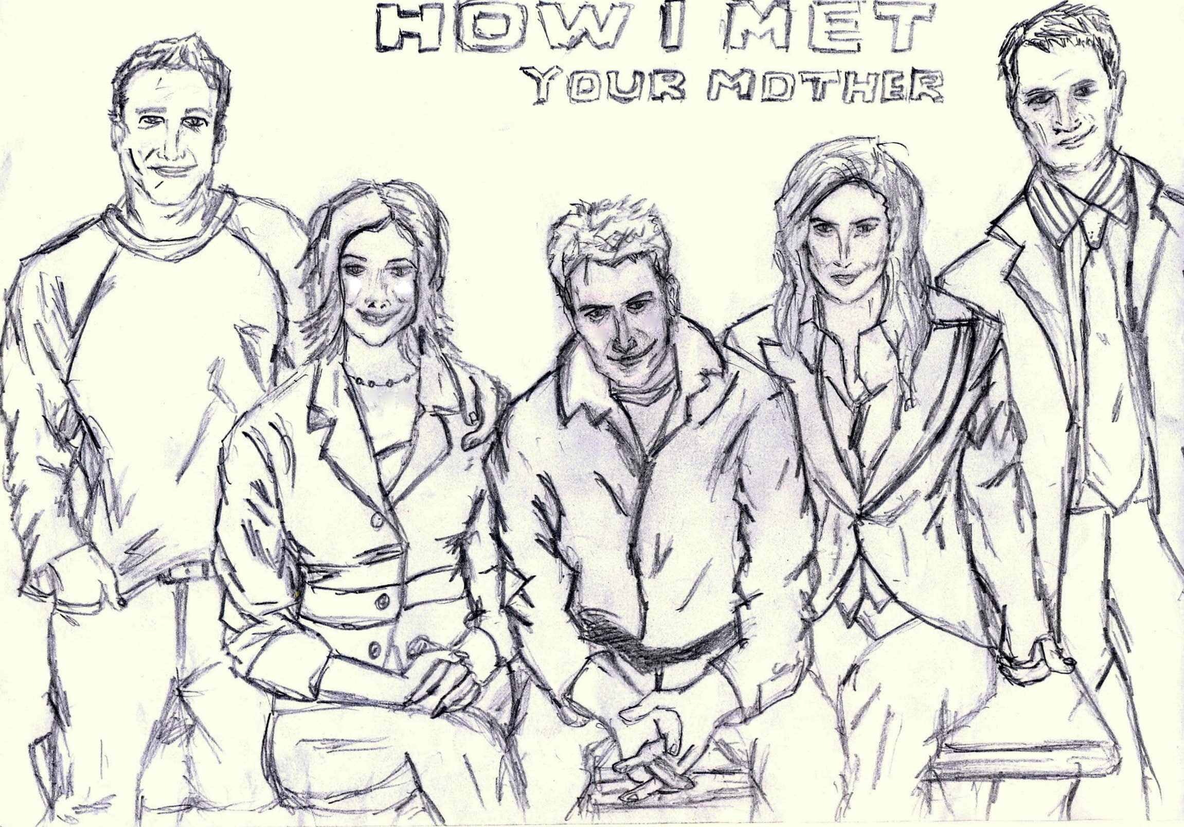 television, 1080P, how i met your mother, met, sitcom, series, mother, comedy, HD Wallpaper