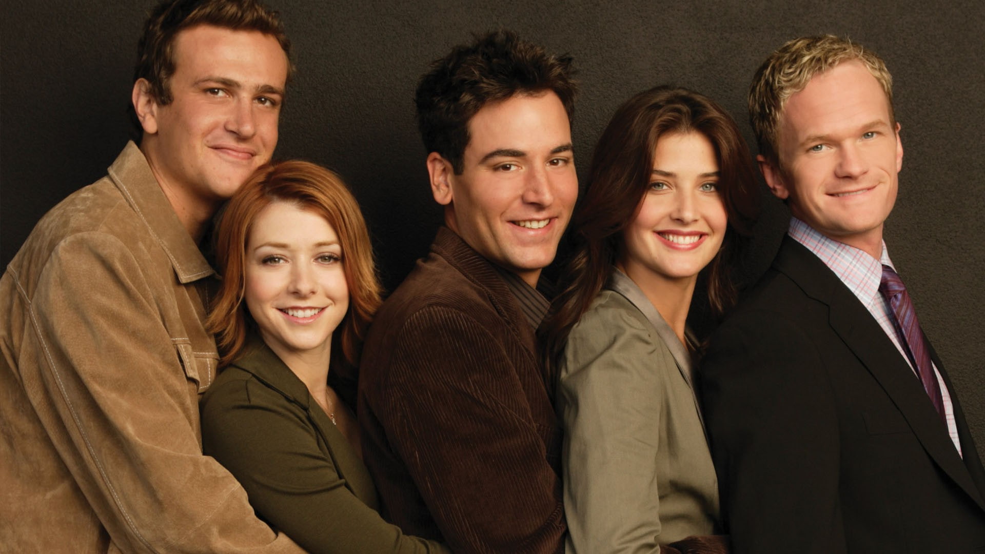 smiling, How I Met Your Mother, men, positive emotion, togetherness, hairstyle, waist up, happiness, Neil Patrick Harris, women, indoors, Cobie Smulders, HD Wallpaper