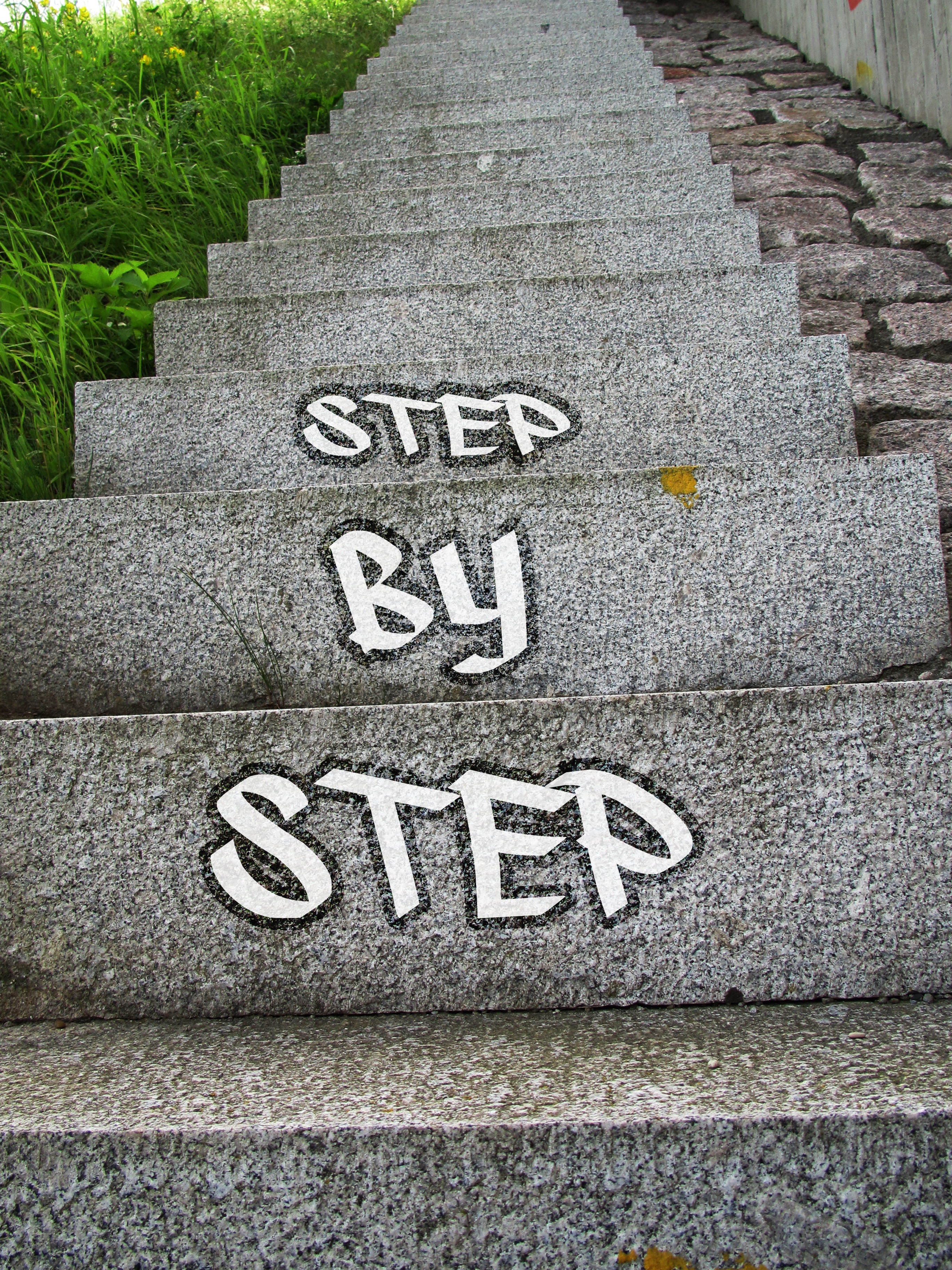 the way forward, successively, piecewise, stages, leisurely, gentle, rise, step by step, high angle view, career, slowly, western script, direction, outdoors, Phone HD Wallpaper