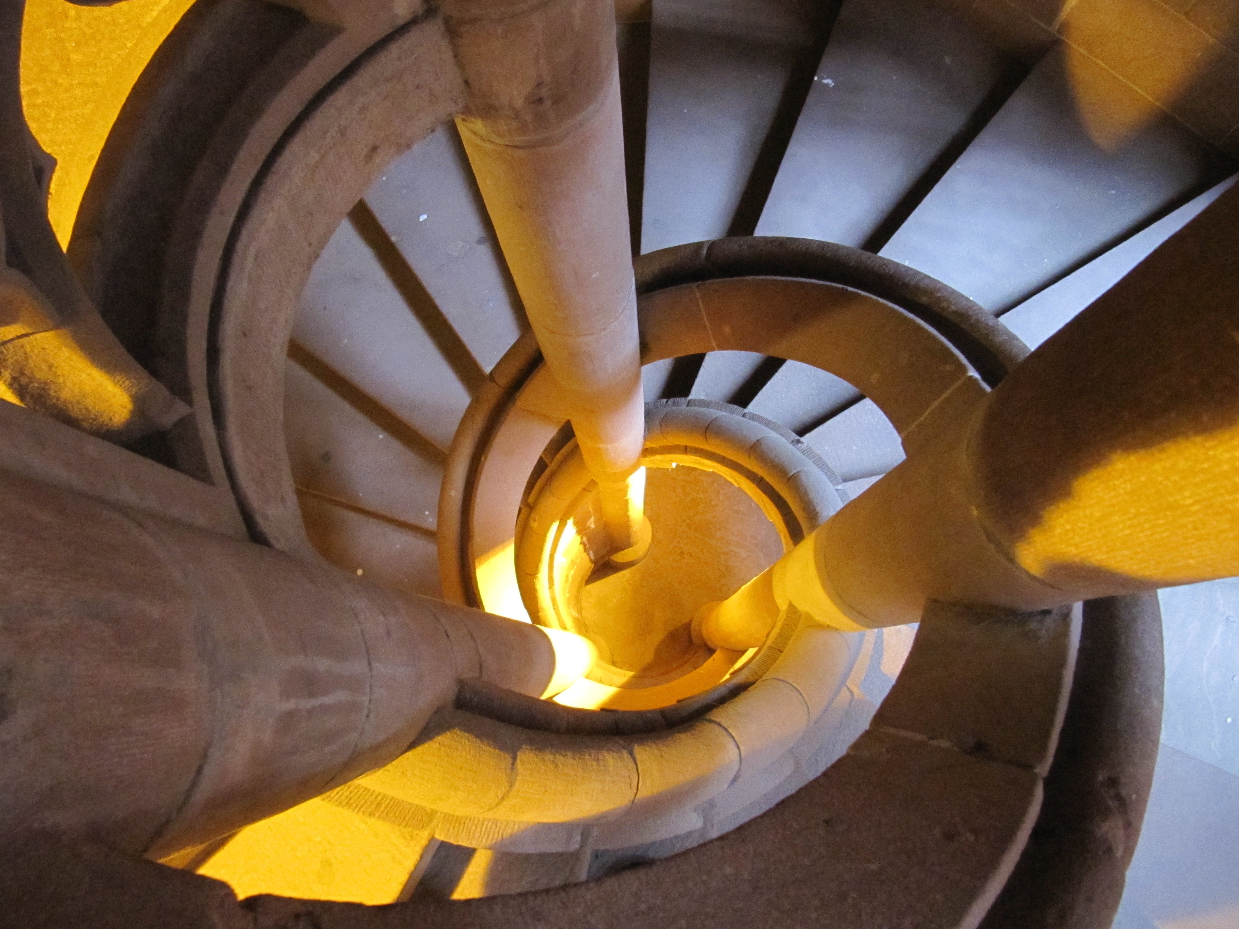 progress, stairway, directly below, upstairs, interior, stairs, spiral, steps and staircases, climb, steps, railing, 4K, built structure, light, high angle view, HD Wallpaper