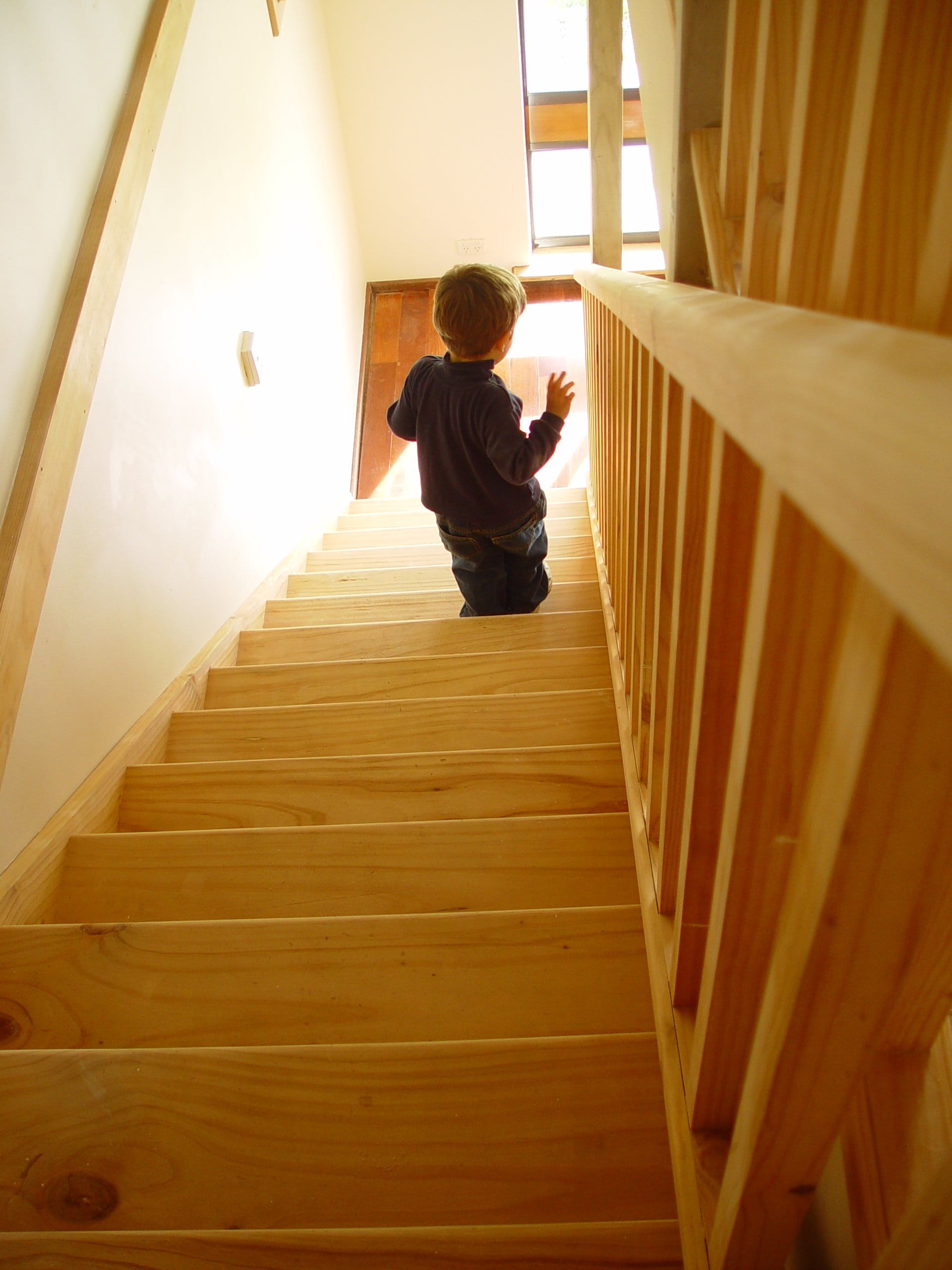 learn to walk, wood - material, home interior, men, small child, staircase, the way forward, architecture, stairs, lifestyles, rear view, boy, Stair, indoors, Phone HD Wallpaper