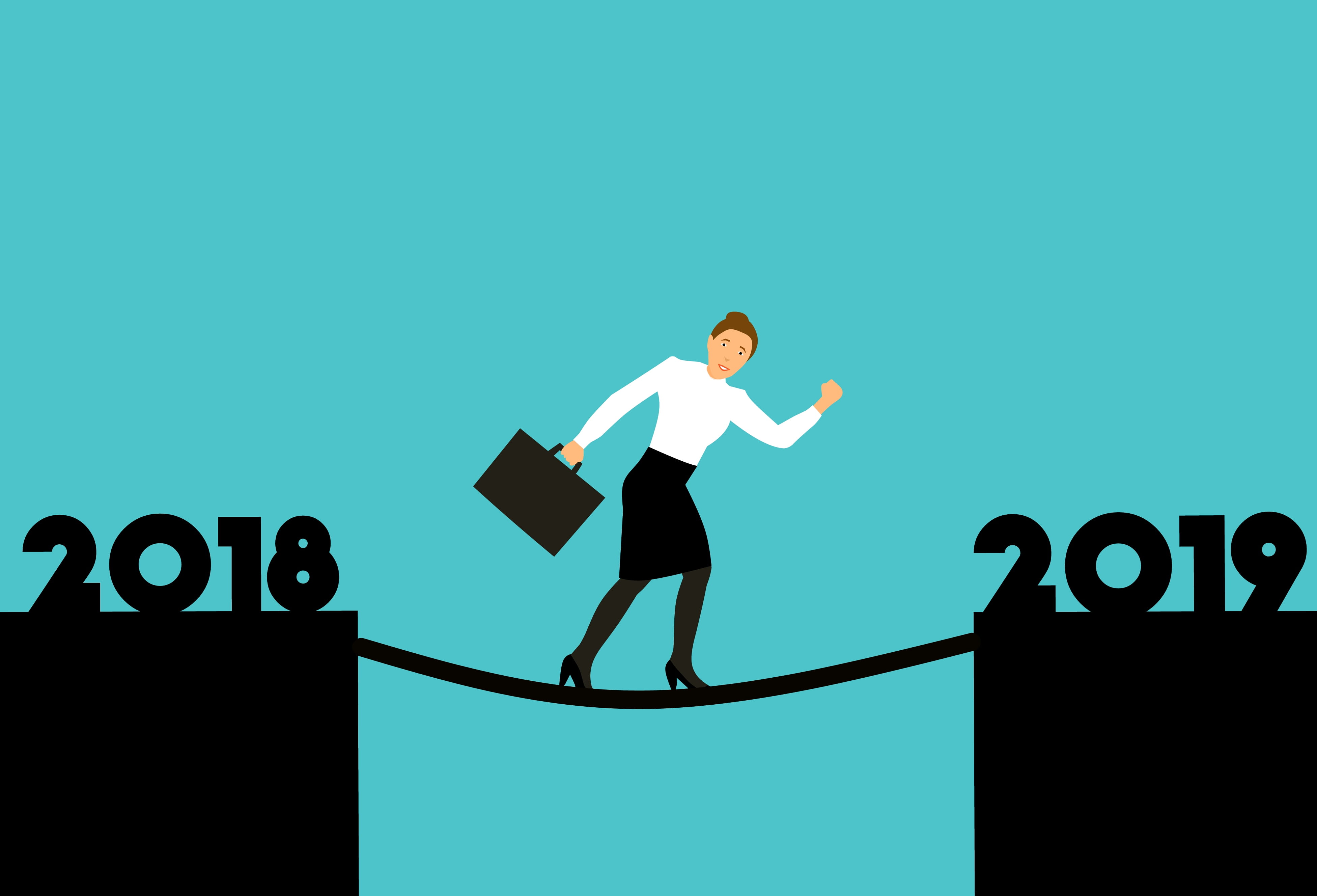 season, adult, suit, copy space, thank, solution, new year, looking, career, blue background, 2018, challenge, running, blue, males, year, bridge, colored background, HD Wallpaper