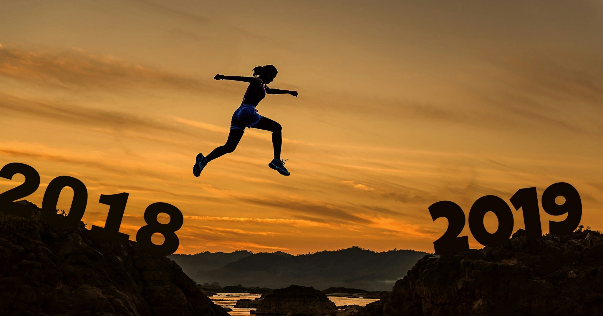 compete, rise, happy new year, sunset, style, mid-air, motion, panoramic, cover, design, landscape, adventure, healthy lifestyle, full length, forces, activity, HD Wallpaper