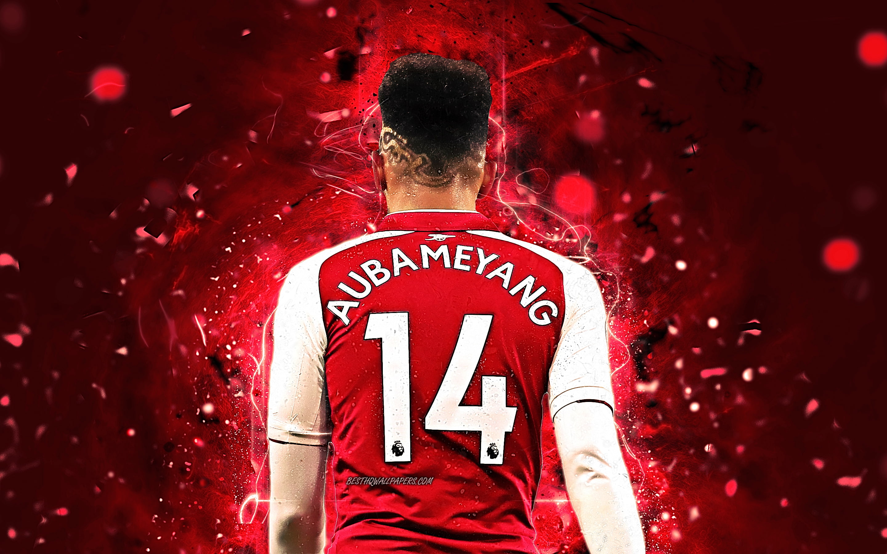 Pierre-Emerick Aubameyang, 2K, Soccer, Arsenal F.C., HD Wallpaper