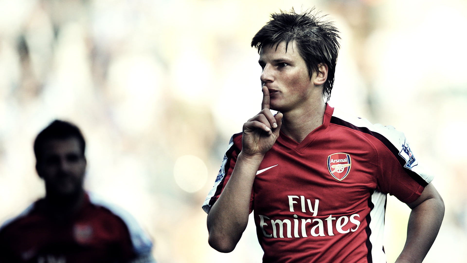 Arshavin, young Men, s, looking at camera, soccer, athlete, clothing, sport, muscular Build, 1080P, professional Sport, people, sports Uniform, HD Wallpaper