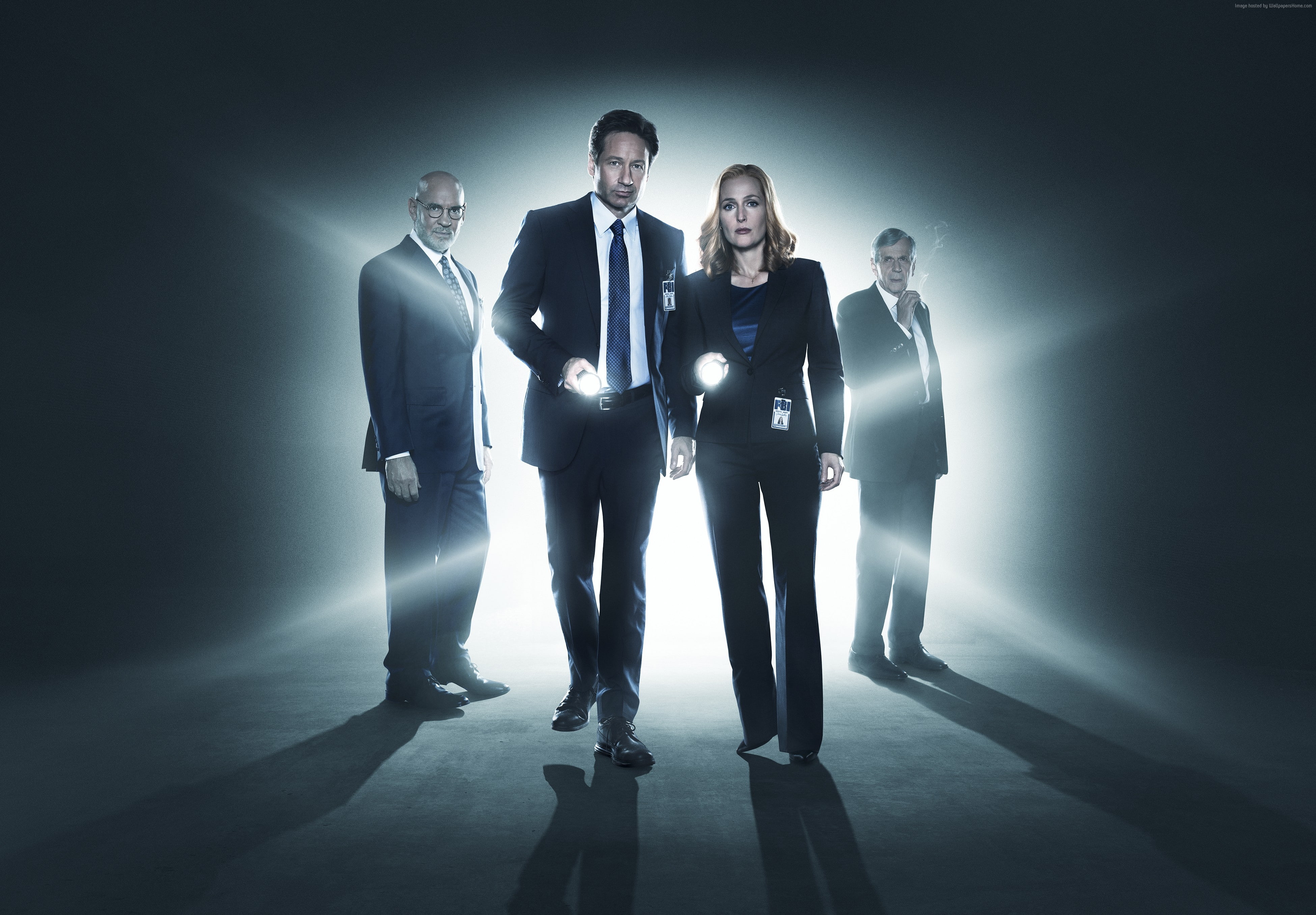 Best TV series, 4K, detective, The X-Files, David Duchovny, HD Wallpaper