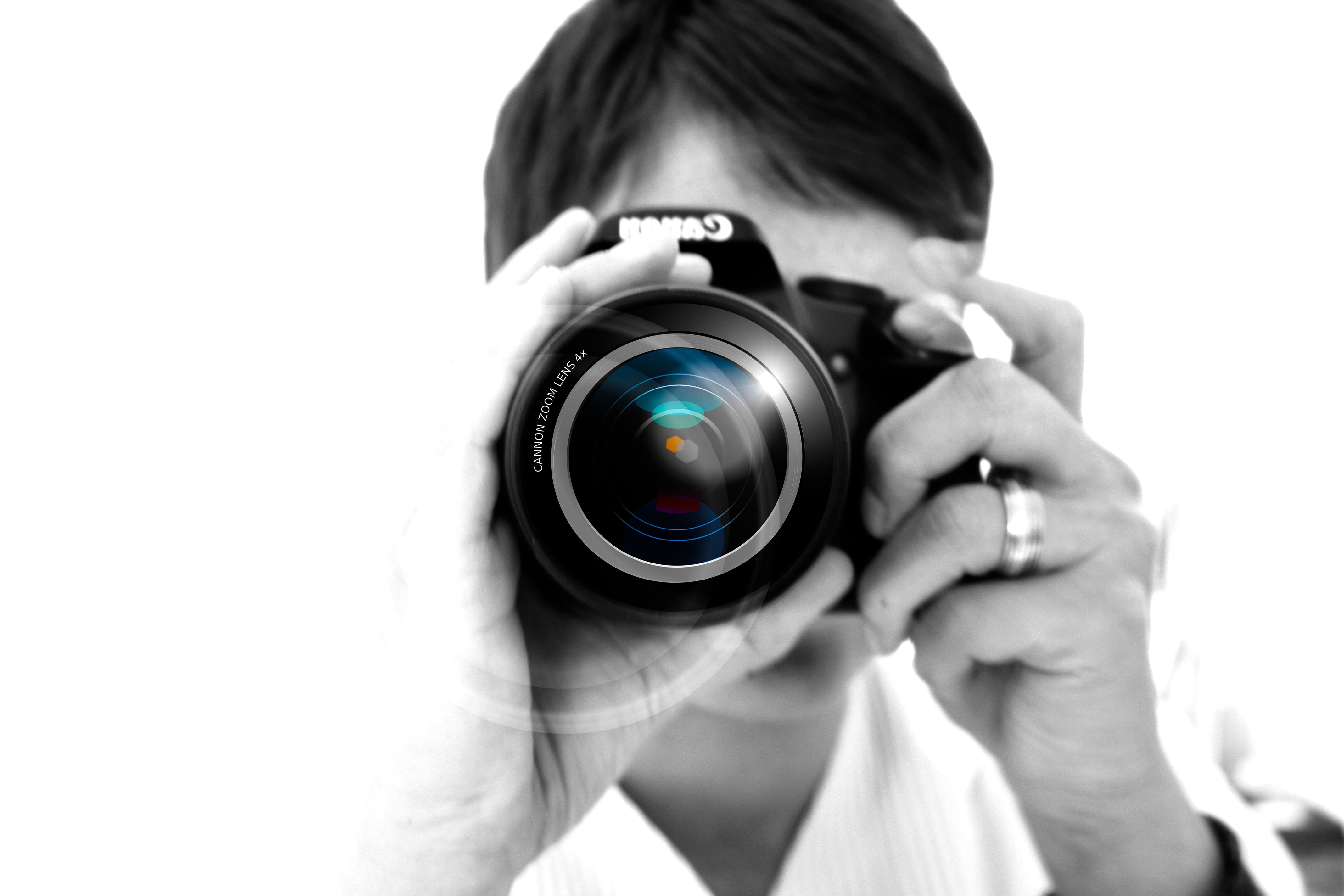 photographer, headshot, girl, technology, lens - Optical Instrument, holding, activity, lens, female, camera - Photographic Equipment, digital, camera, HD Wallpaper