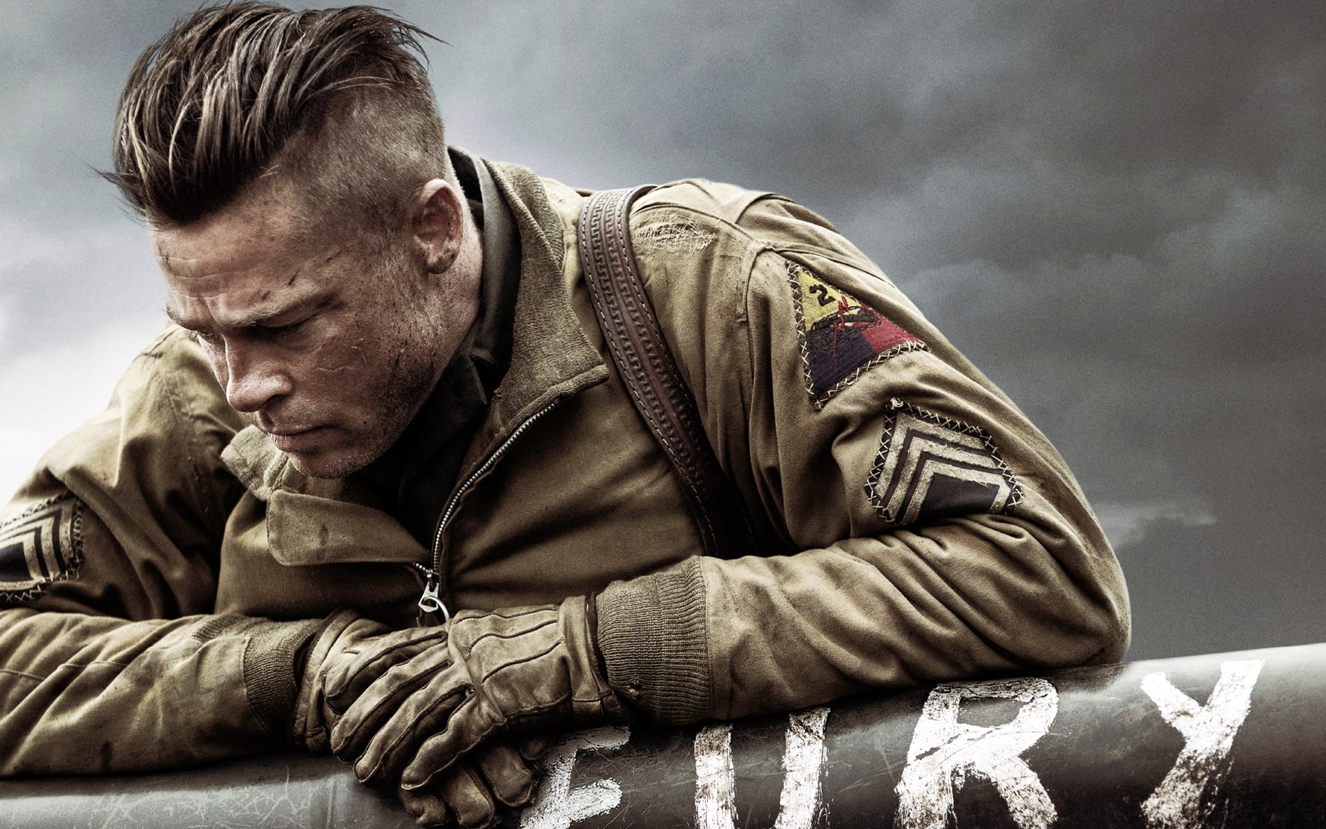 Fury, Pitt, 1080P, Brad, HD Wallpaper