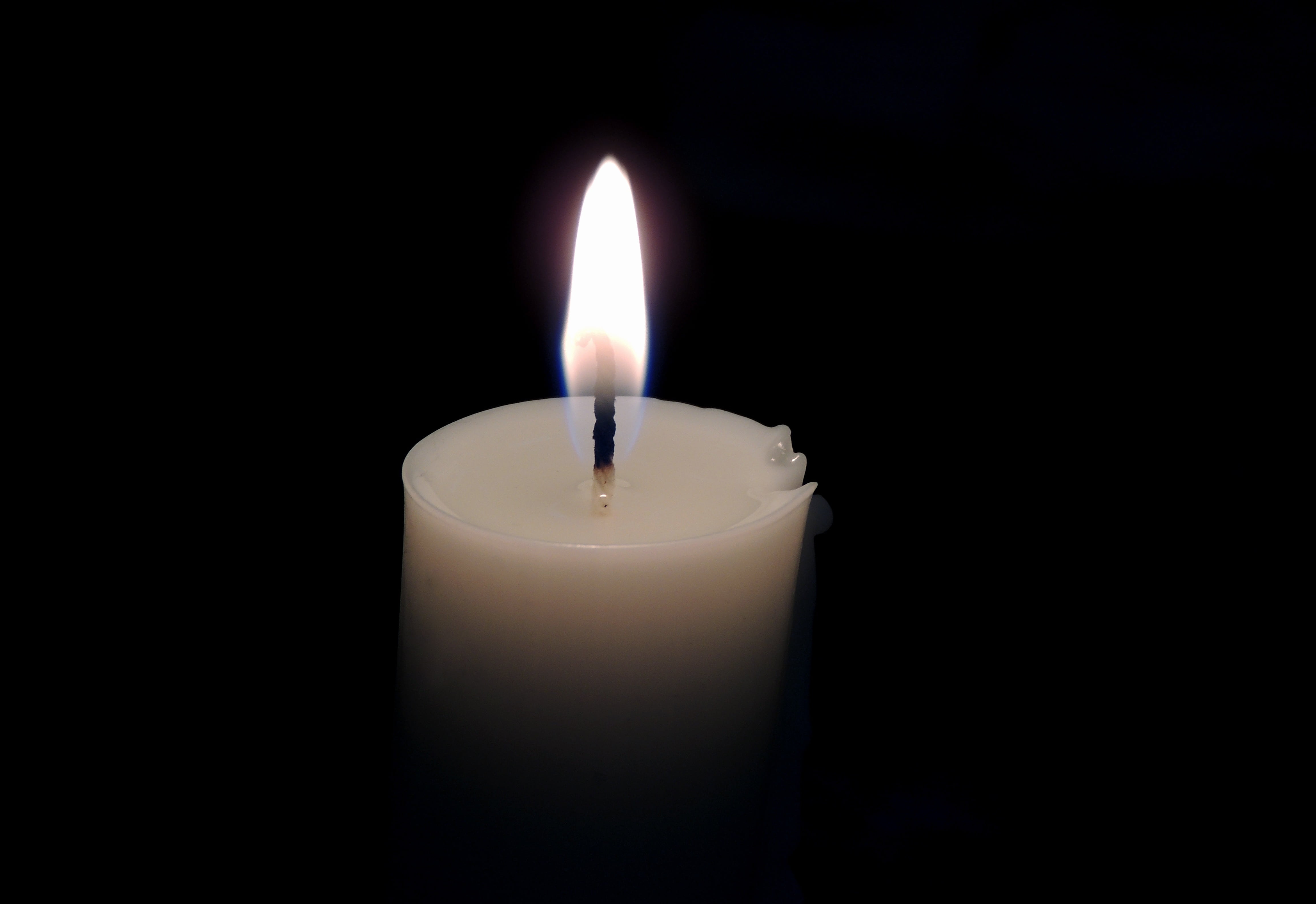 religion, wax, fire - Natural Phenomenon, indoors, studio shot, black background, melting, night, glowing, white, heat - temperature, spirituality, no people, HD Wallpaper