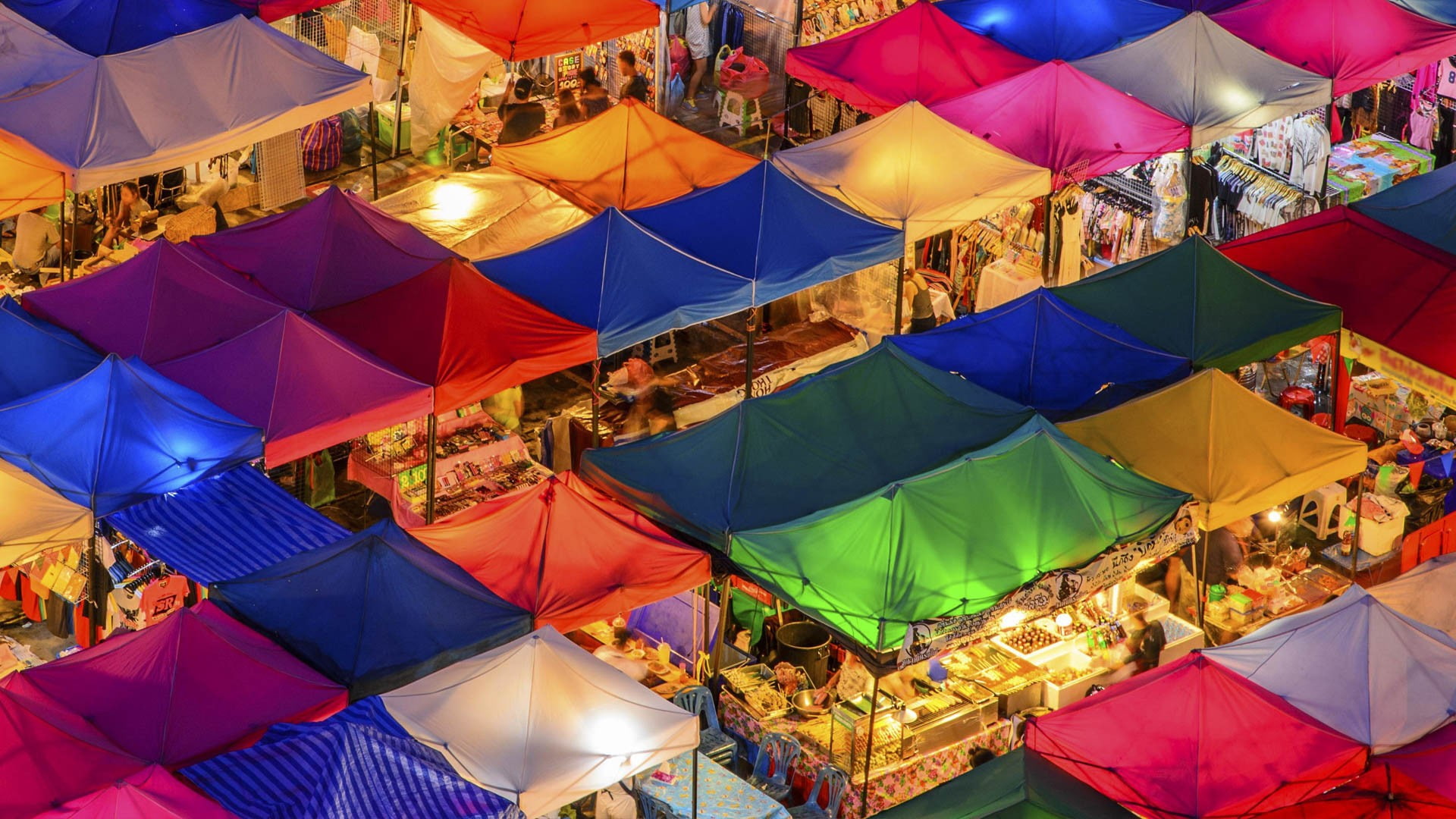 protection, abundance, high angle view, market, women, markets, 1080P, night, shopping, day, market stall, variation, outdoors, security, consumerism, HD Wallpaper