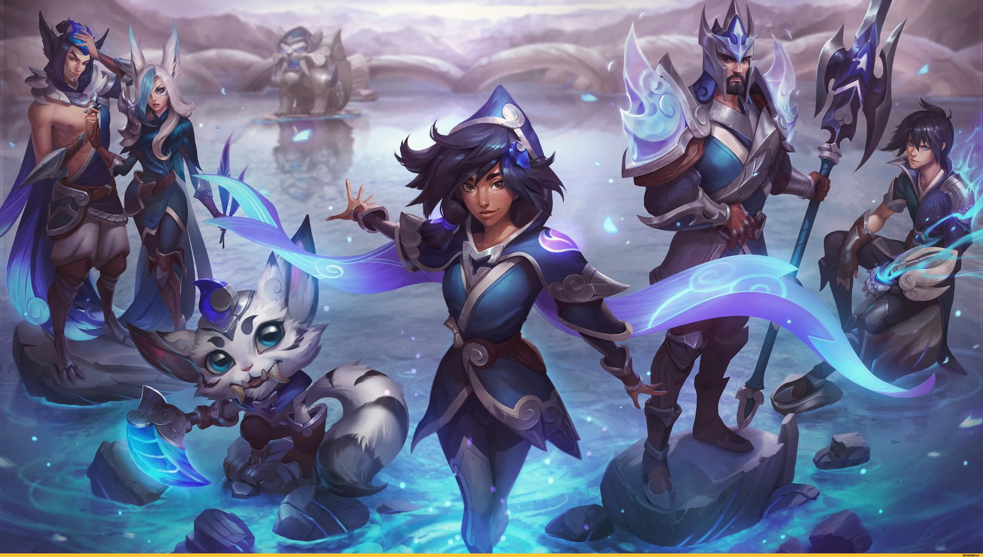 Xayah (League of Legends), Rakan (League of Legends), Taliyah (League of Legends), 1080P, Jarvan IV (League Of Legends), Gnar (League Of Legends), League Of Legends, HD Wallpaper