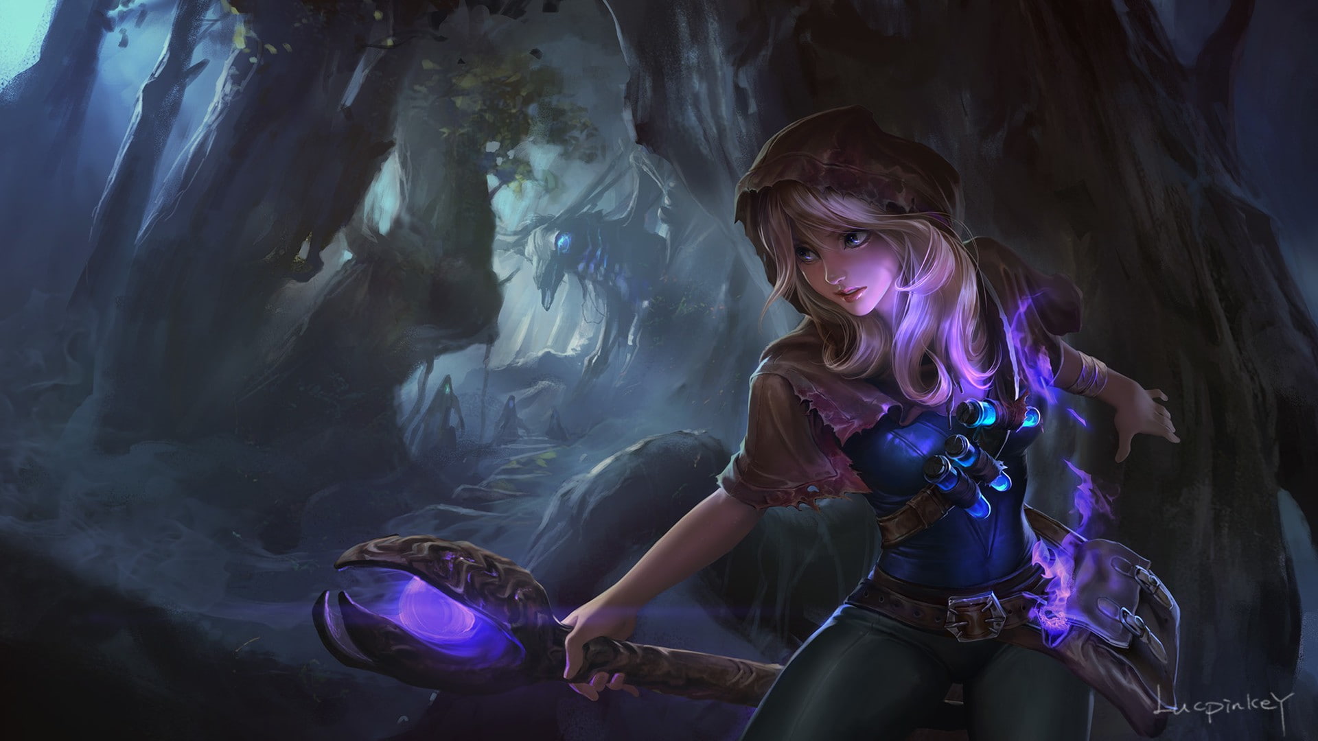 1080P, Lux (League of Legends), League of Legends, Spelltheif Lux (League of Legends), HD Wallpaper