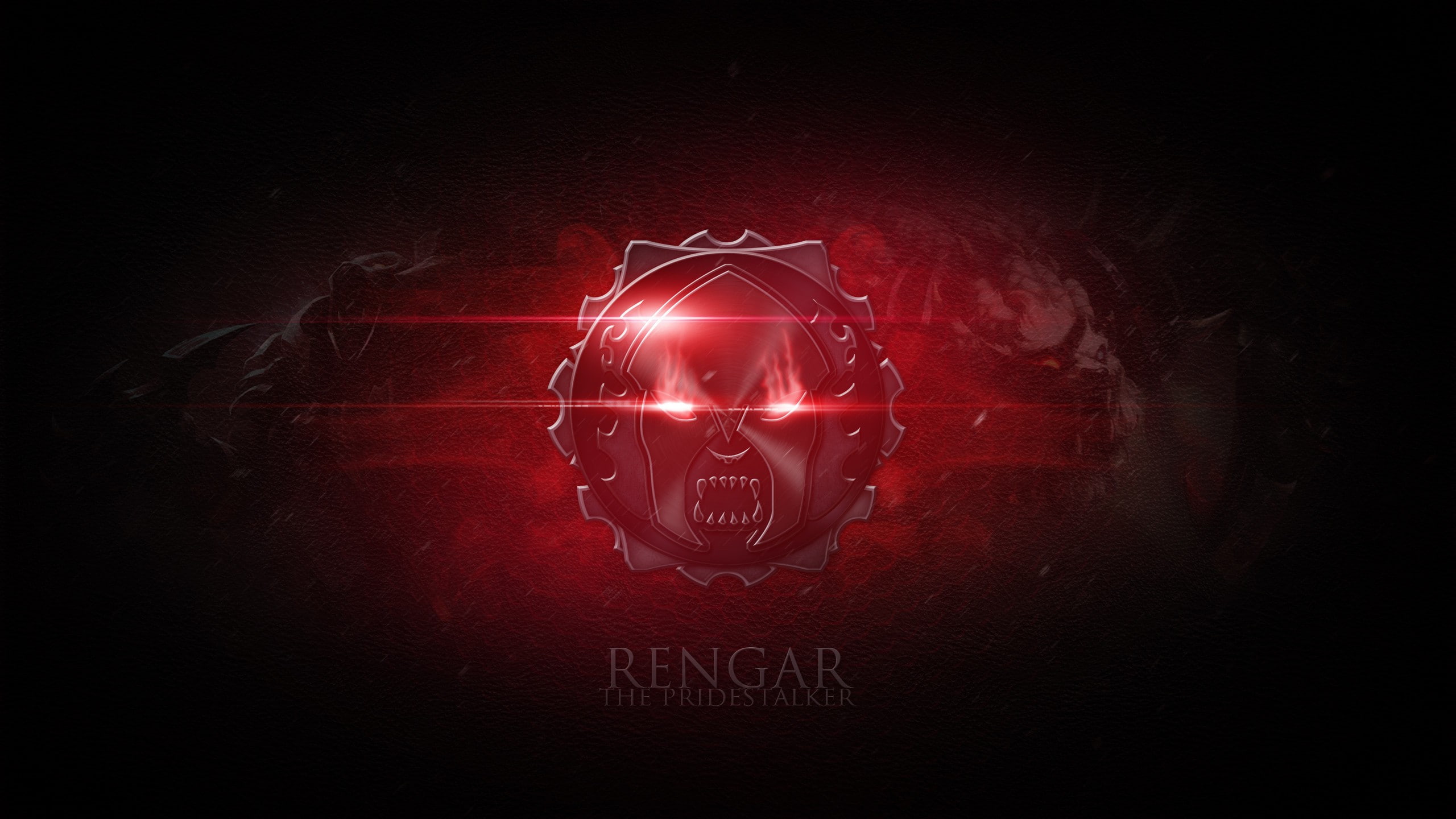 rengar, legends, league, 2K, red, league of legends, HD Wallpaper