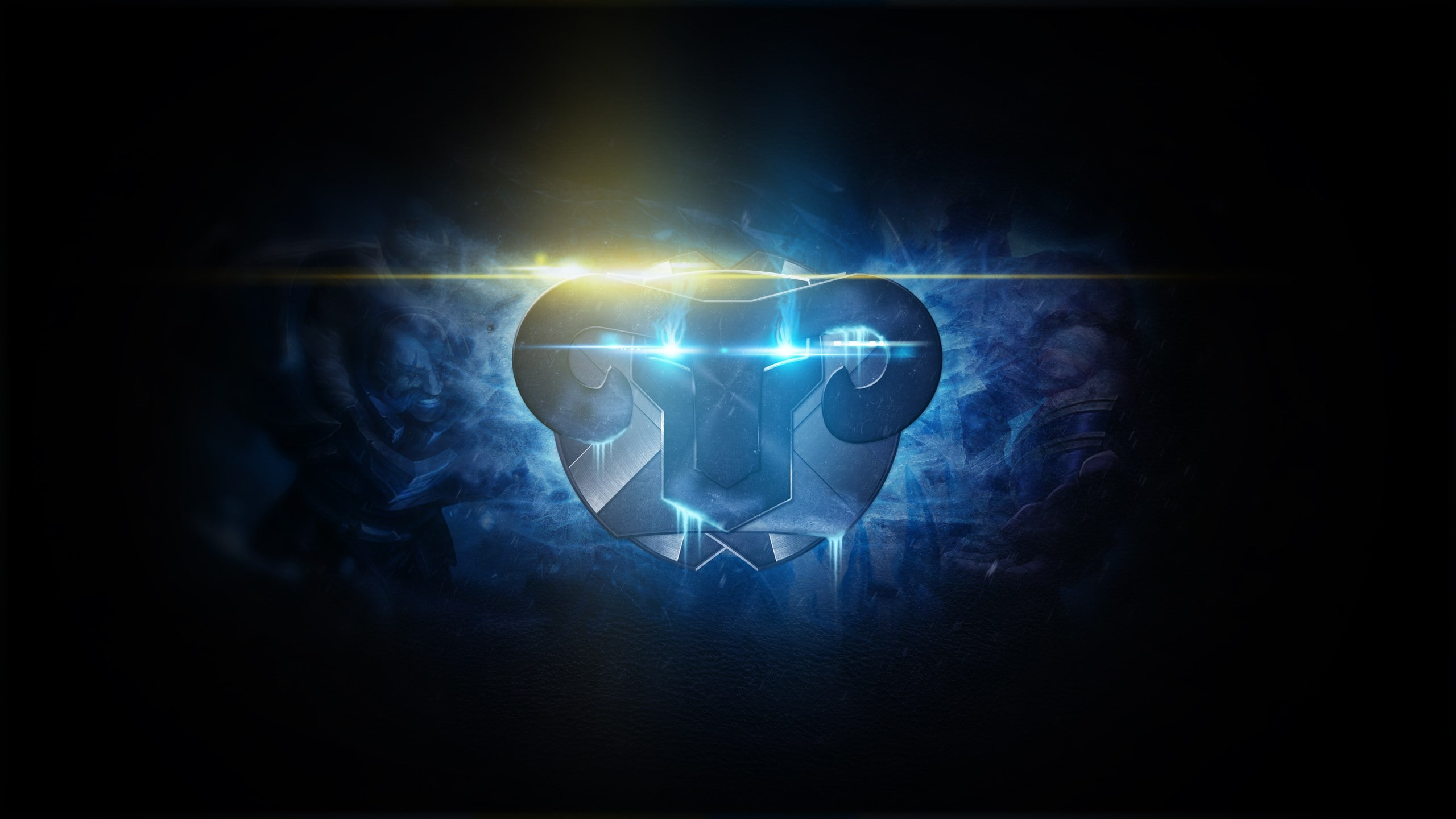 projection, night, spotlight, illuminated, bright, blue, dark, Riot Games, 2K, body part, human hand, black background, League of Legends, adult, creativity, HD Wallpaper