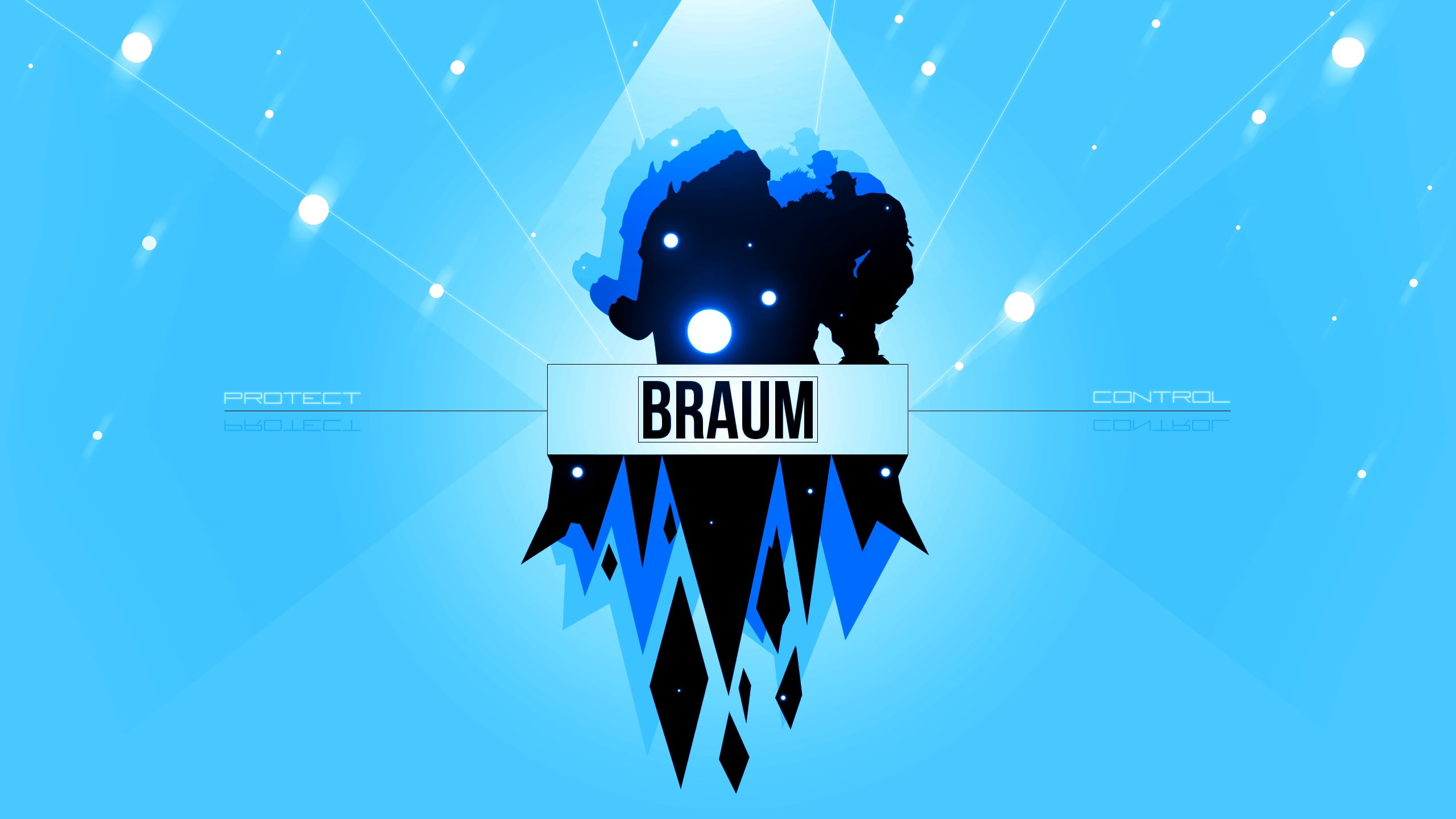 indoors, arts culture and entertainment, reflection, logo, League of Legends, text, illuminated, western script, blue background, blue, low angle view, HD Wallpaper