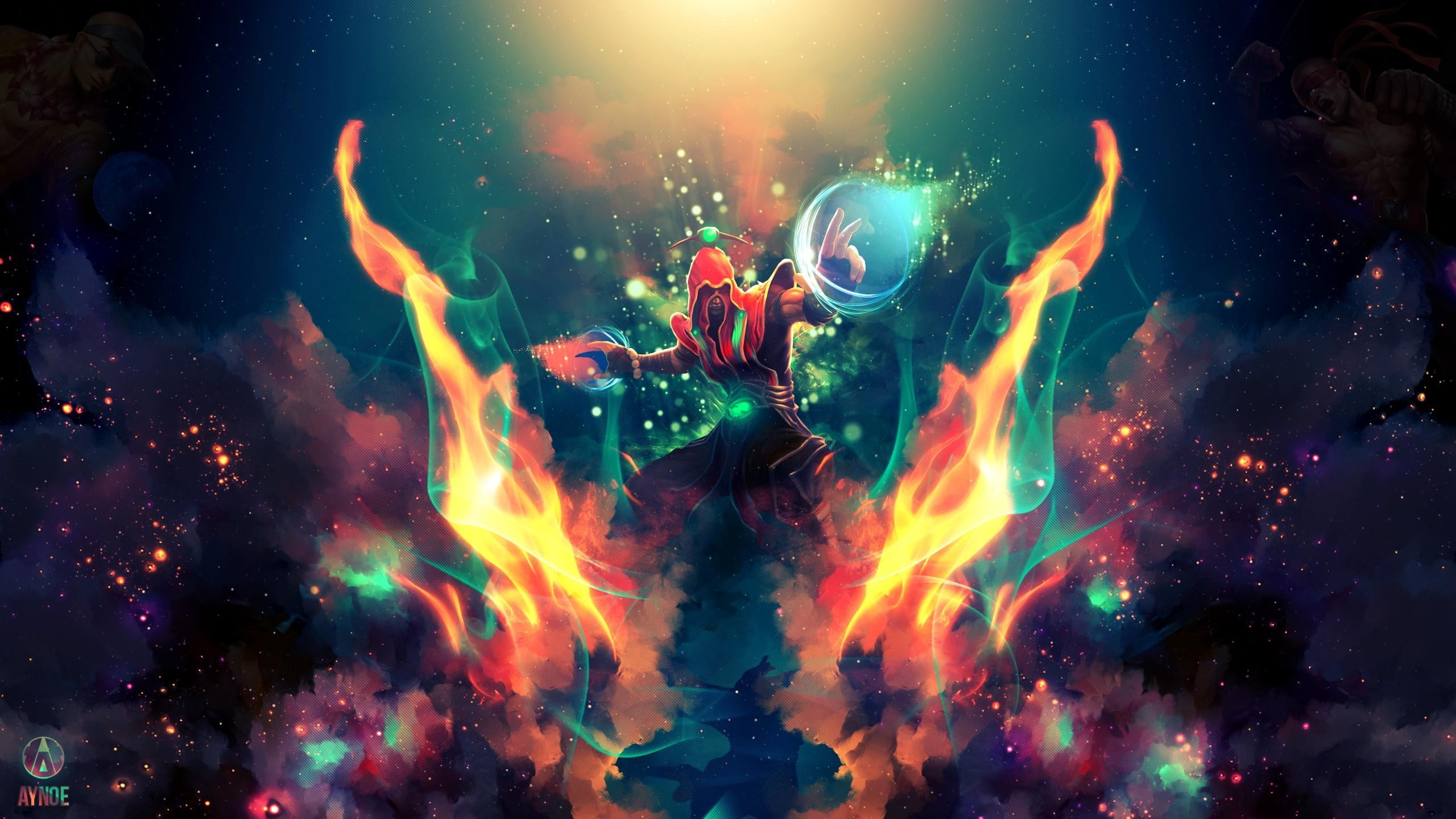 sport, beauty in nature, vibrant Color, underwater diving, League of Legends, fantasy, animal wildlife, exploding, nebula, 2K, swimming, marine, HD Wallpaper