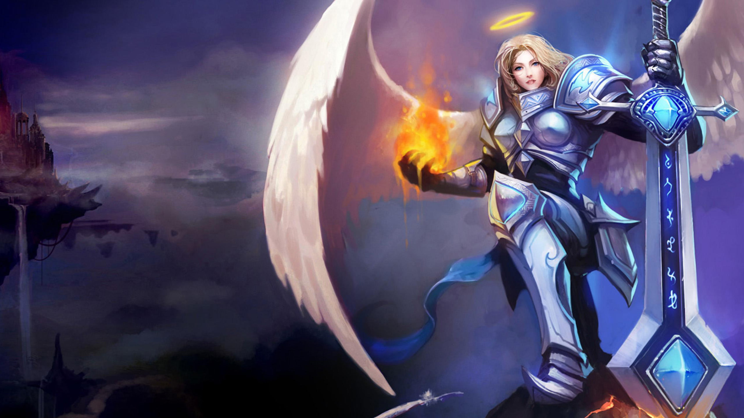 hd, 2K, desktop, legends, angel, magic, league, heroes, kayle, HD Wallpaper