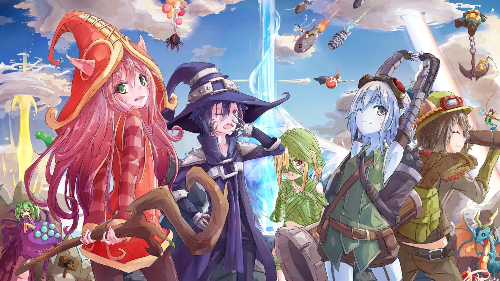 Teemo League of Legends   Amumu (League of Legends)  Summoners Rift  Lulu (League of Legends)  Tristana (League of Legends)  Veigar  League of Legends, HD Wallpaper