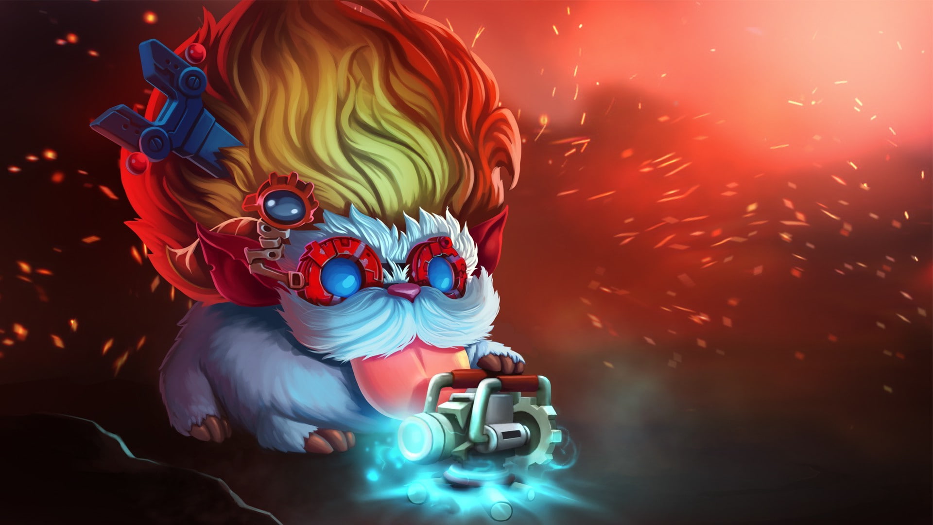1080P, creativity, League Of Legends, orange color, childhood, innocence, child, real people, motion, costume, human representation, front view, toy, illuminated, HD Wallpaper