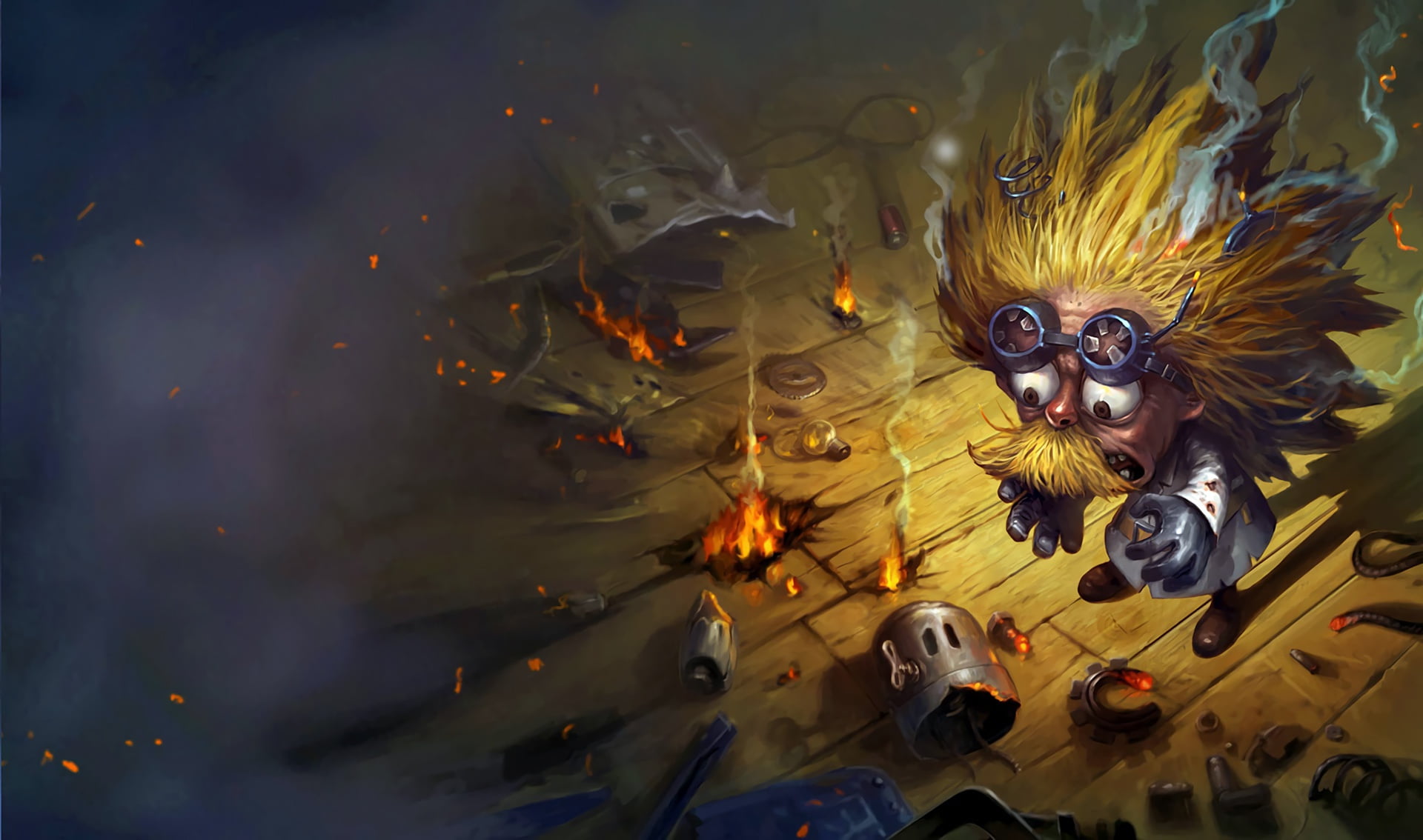 1080P, league of legends, the game, art, fantasy, heimerdinger, HD Wallpaper